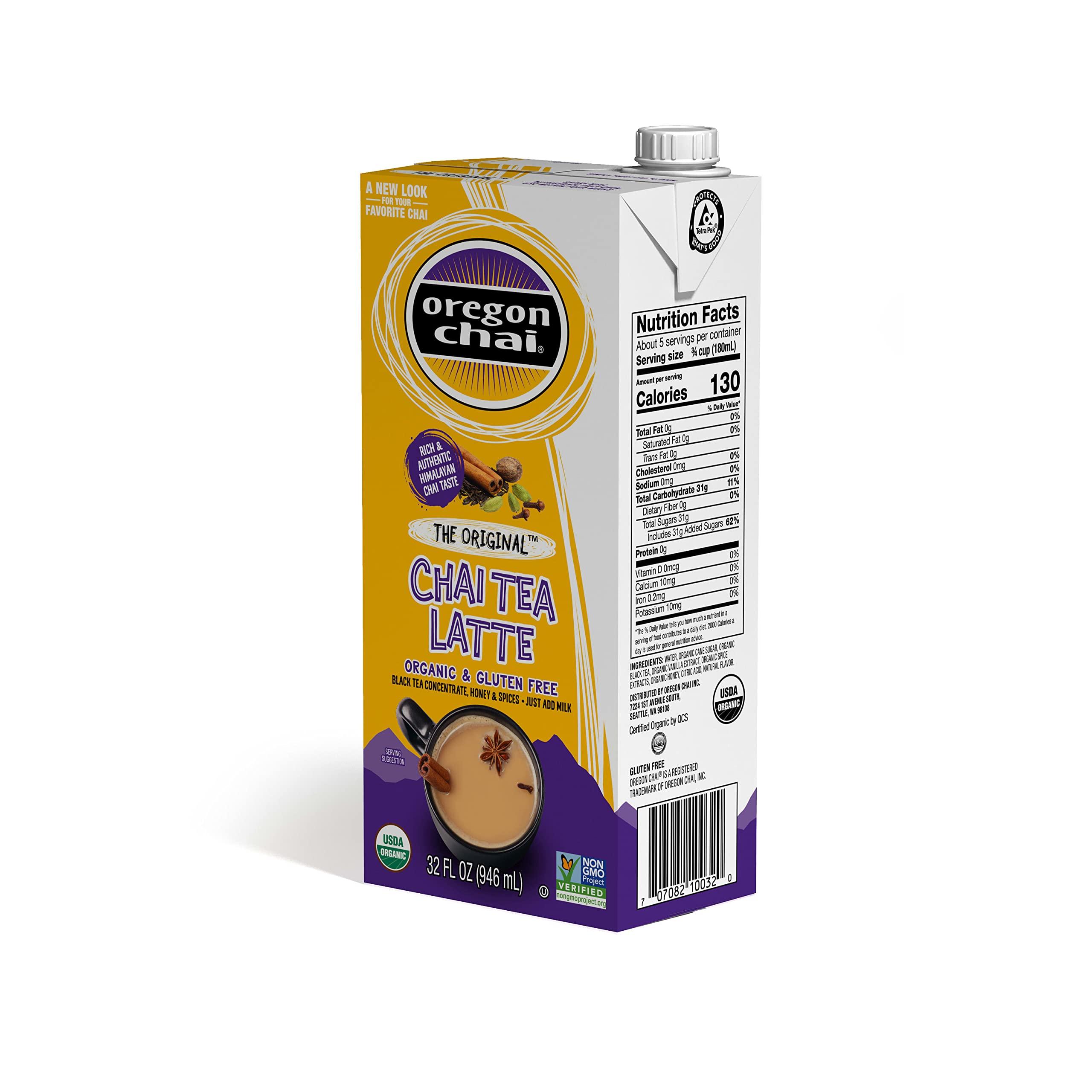Oregon Chai Original Chai Concentrate, 32 Fluid Ounce (Pack of 6) - Image 3