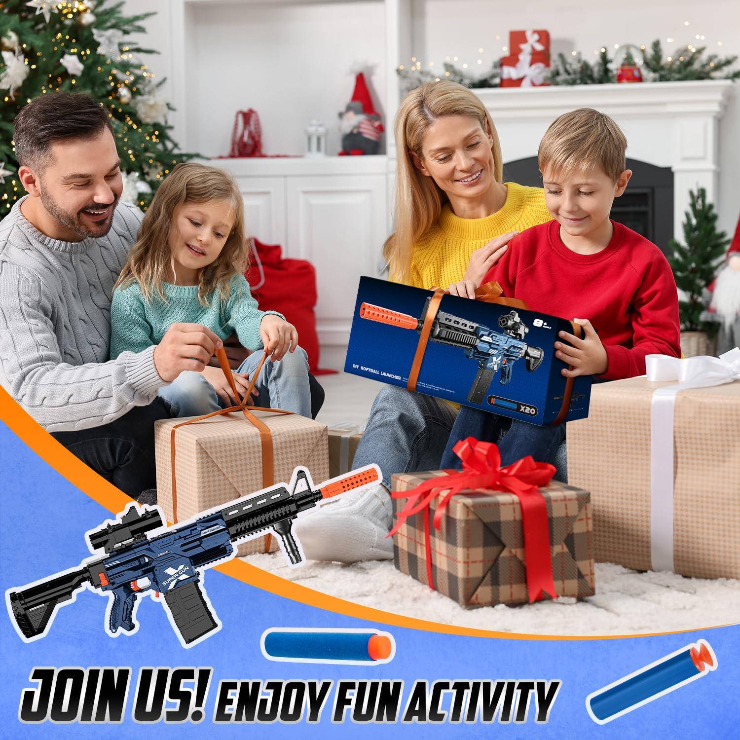 Electric Automatic Toy Gun for Toy Guns Sniper Soft Bullets [Shoot Faster] Burst Soft Bullets Toy Gun for Boys,Toy Foam Blasters & Guns with 100 Toy Sniper Darts for Kids - Image 5