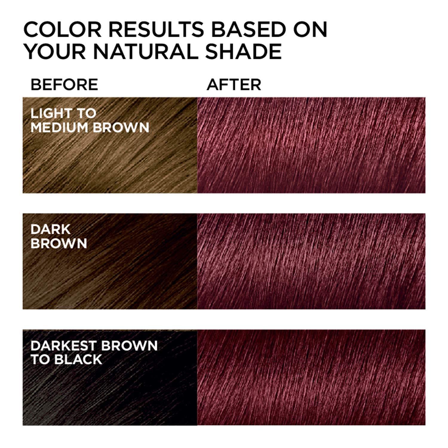 L’Oréal Paris Feria Multi-Faceted Shimmering Permanent Hair Color, 41 Crushed Garnet, Pack of 2 Hair Dye - Image 4