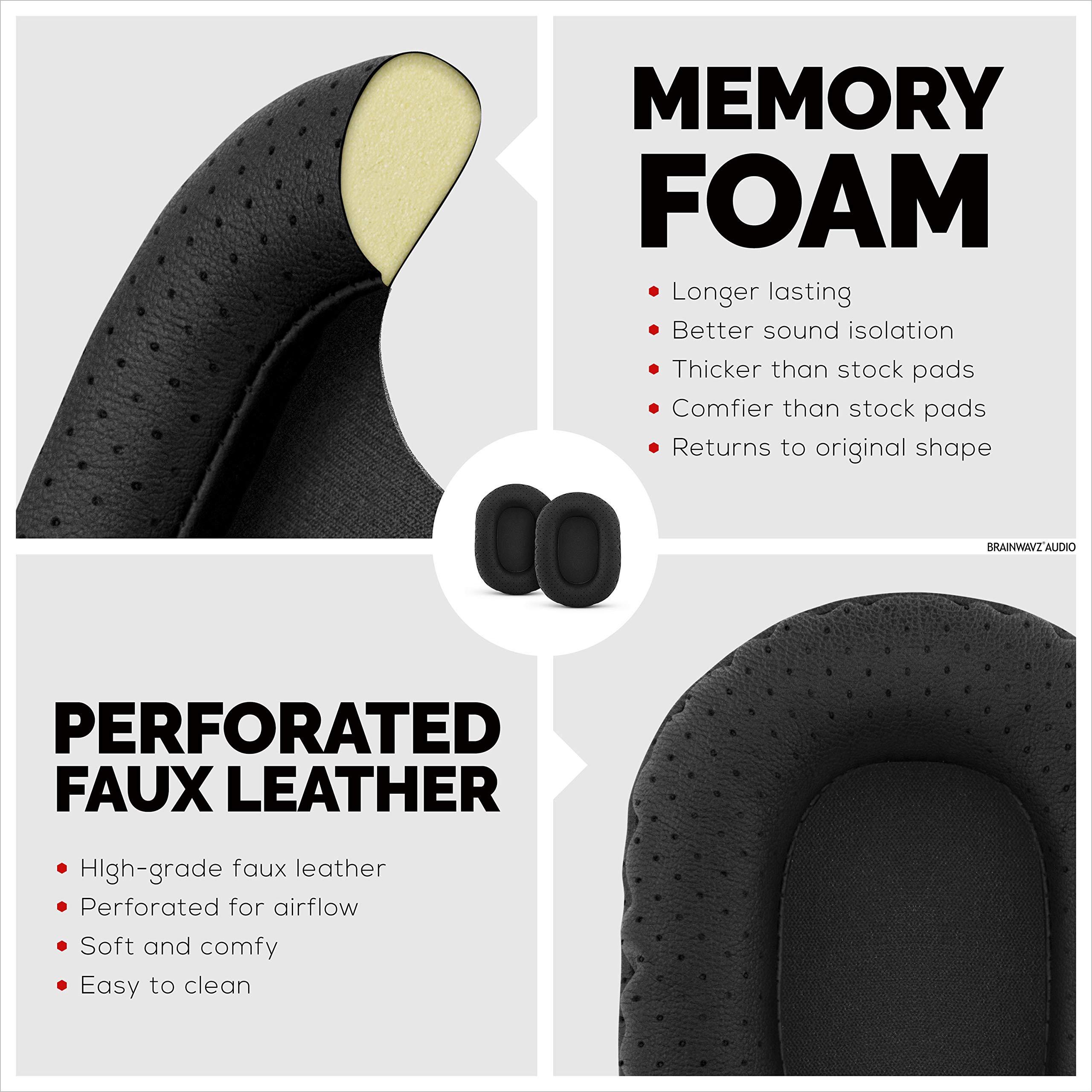 Brainwavz Perforated Replacement Earpads for Sony MDR 7506, V6 & CD900ST with Memory Foam Ear Pad & Suitable for Other On Ear Headphones (Black) - Image 5