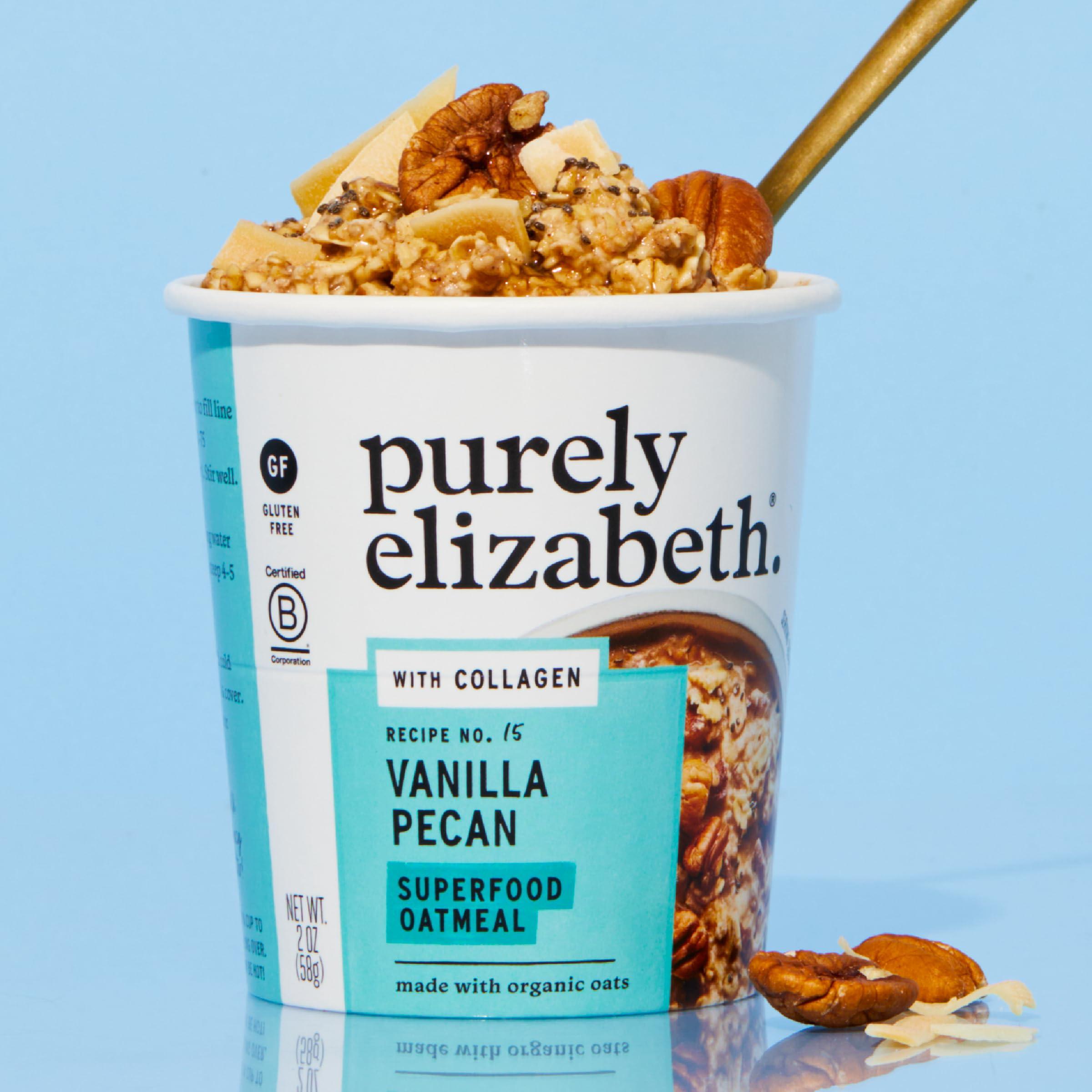 Purely Elizabeth Best Sellers Variety Pack Superfood Oatmeal Cups, Great for Overnight Oats, Gluten-Free, 2 Ounce (Pack of 12) - Image 8
