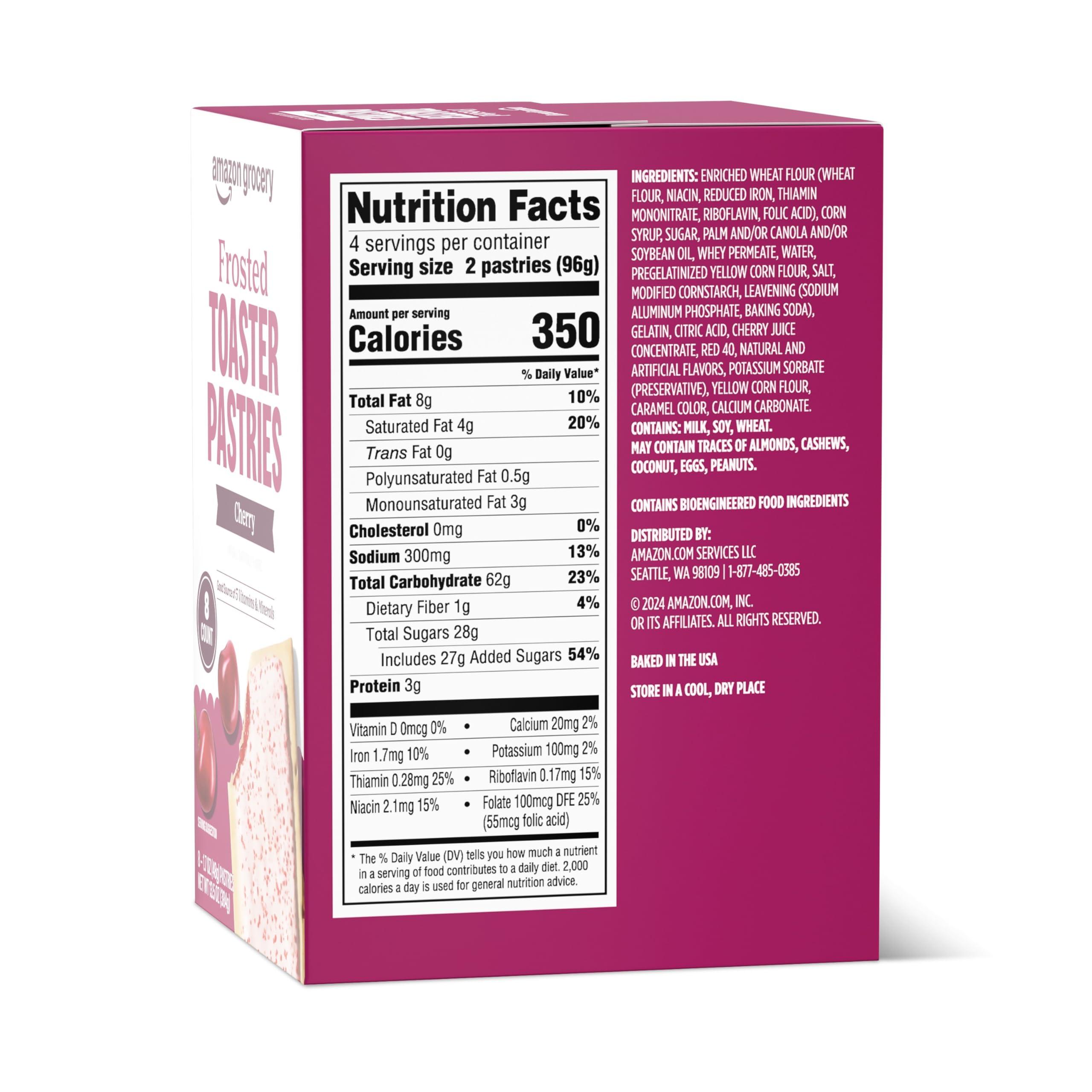Amazon Grocery, Frosted Toaster Pastries, Cherry, 13.5 Oz, 8 Ct (Previously Amazon Fresh, Packaging May Vary) - Image 2