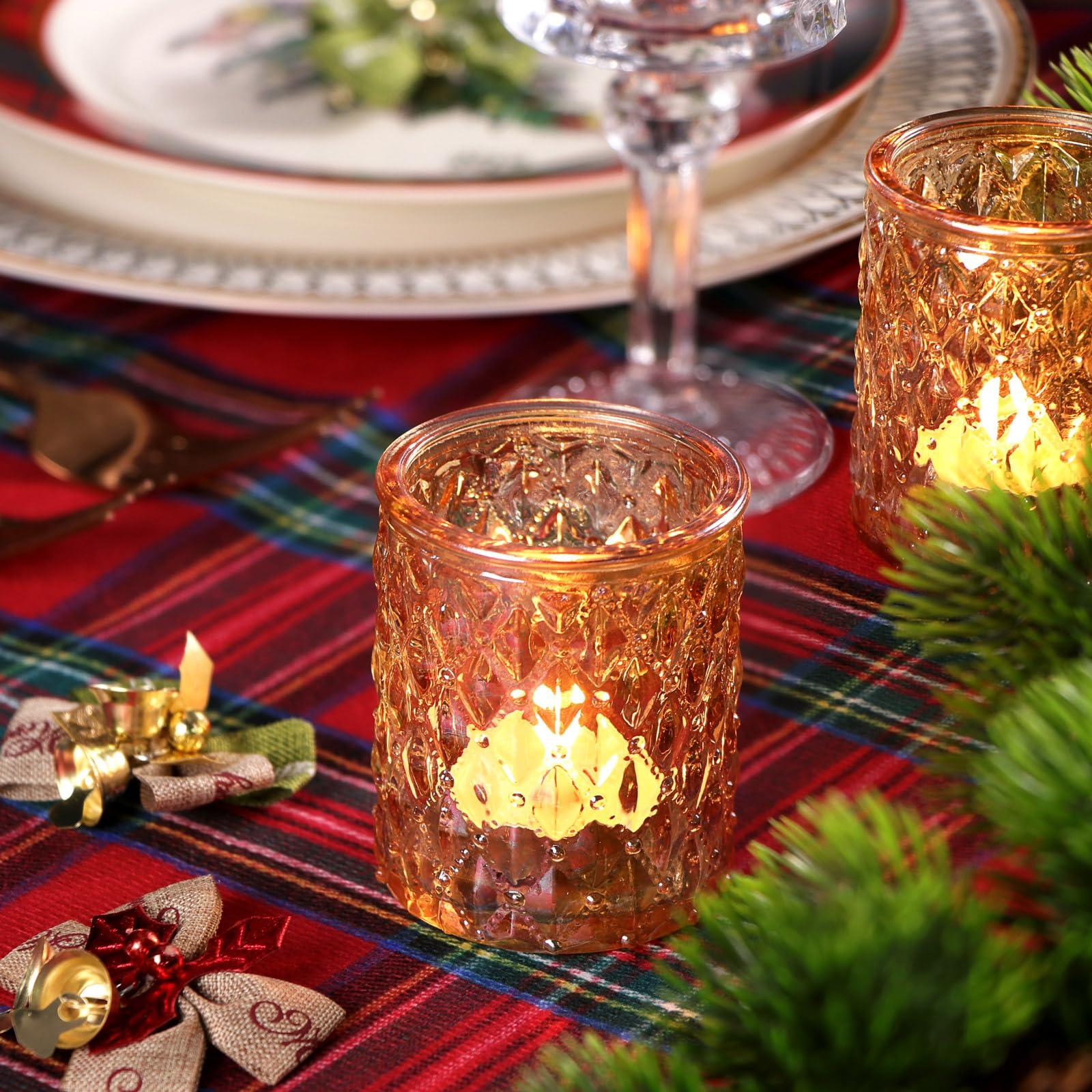 TripodBird 36pcs Gold Votive Candle Holders, Gold Tealight Candle Holder for Boho Wedding-Glass Candle Holders for Table Centerpiece Decorations,Living Room & Home Parties Decor - Image 3
