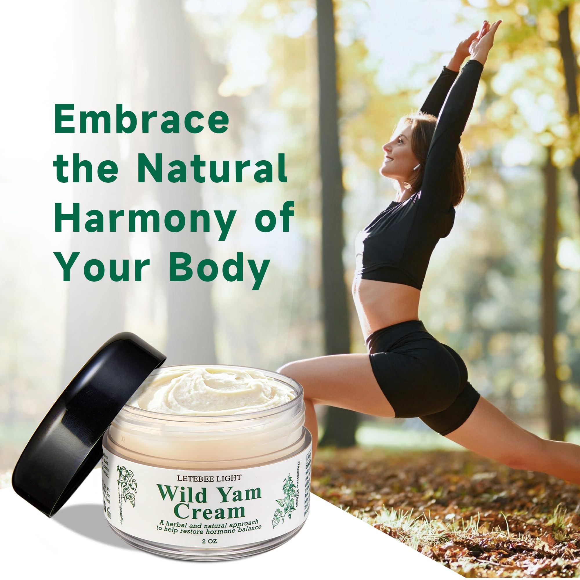 Wild Yam Cream for Hormone Balance: Natural Formula for Hot Flashes Night Sweats - Estrogen Progesterone Free 2 OZ - Image 7