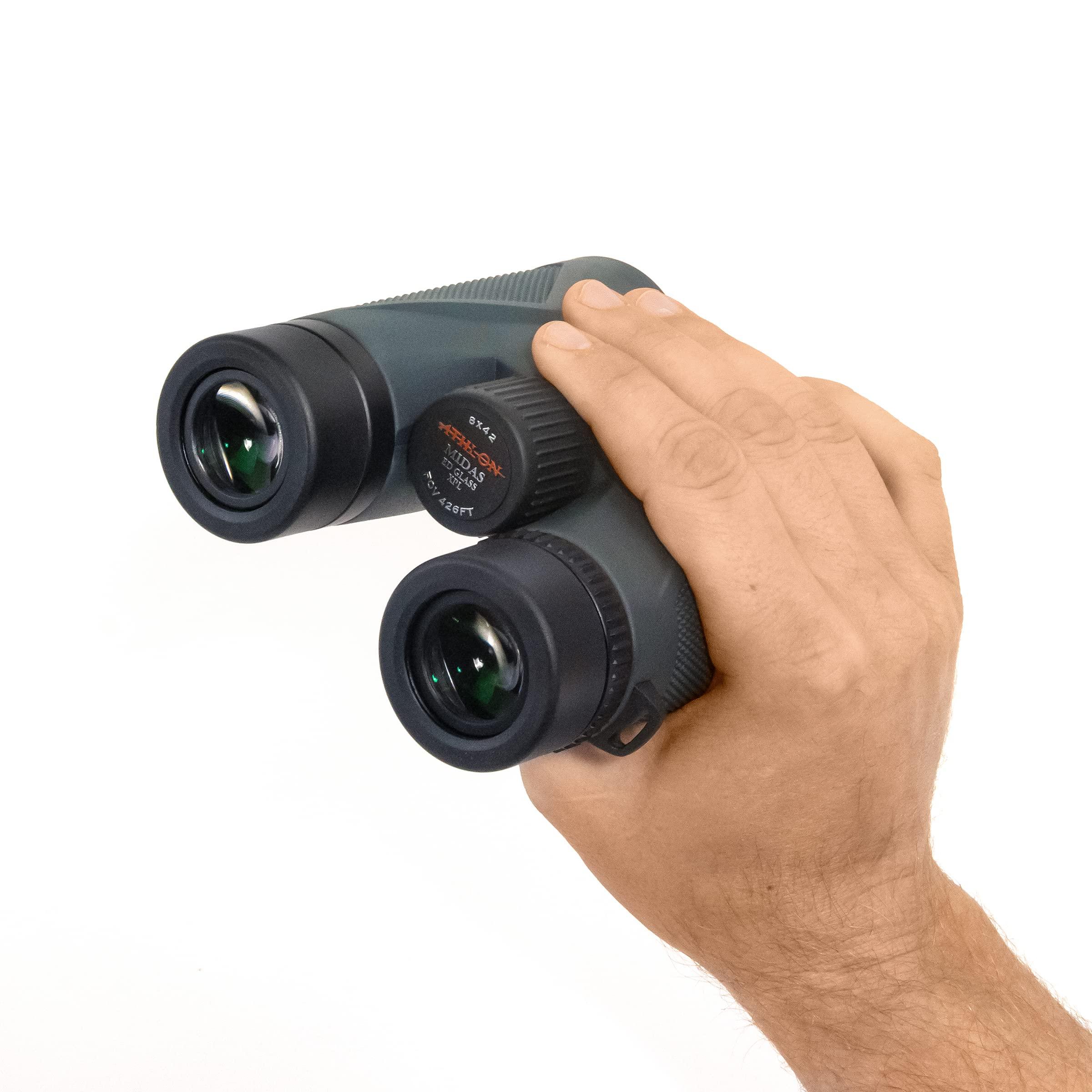 Athlon Optics 8x42 Midas UHD Gray Binoculars with ED Glass for Adults and Kids, High-Powered Binoculars for Hunting, Birdwatching, and More - Image 9