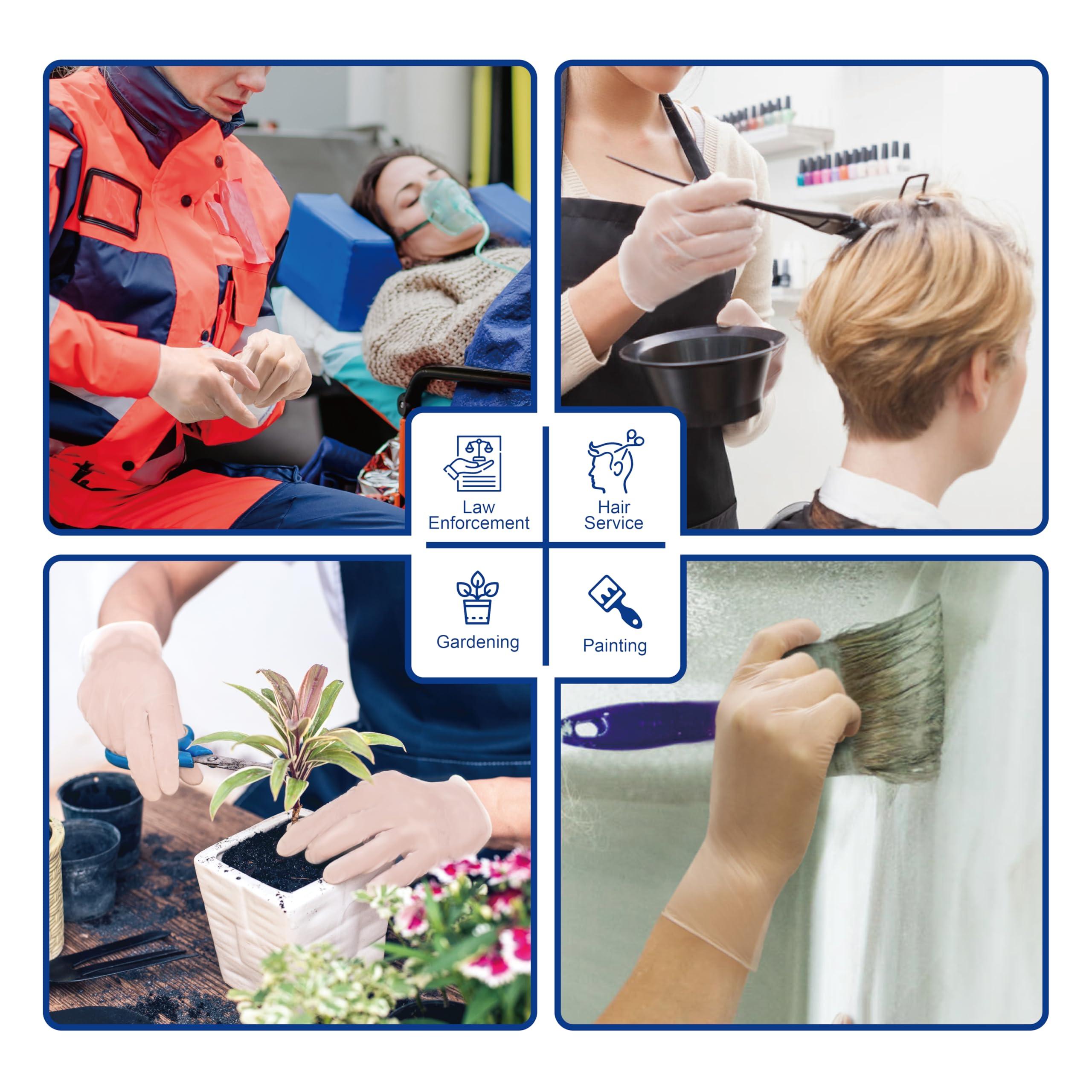 Safe Health Disposable Vinyl Gloves XL Multi-Purpose Plastic Gloves Food Safe, Latex Free Powder Free Non-Sterile 3 mil for Cleaning, Washing up, Salon, Service, Household, Extra Large (Case of 900) - Image 3