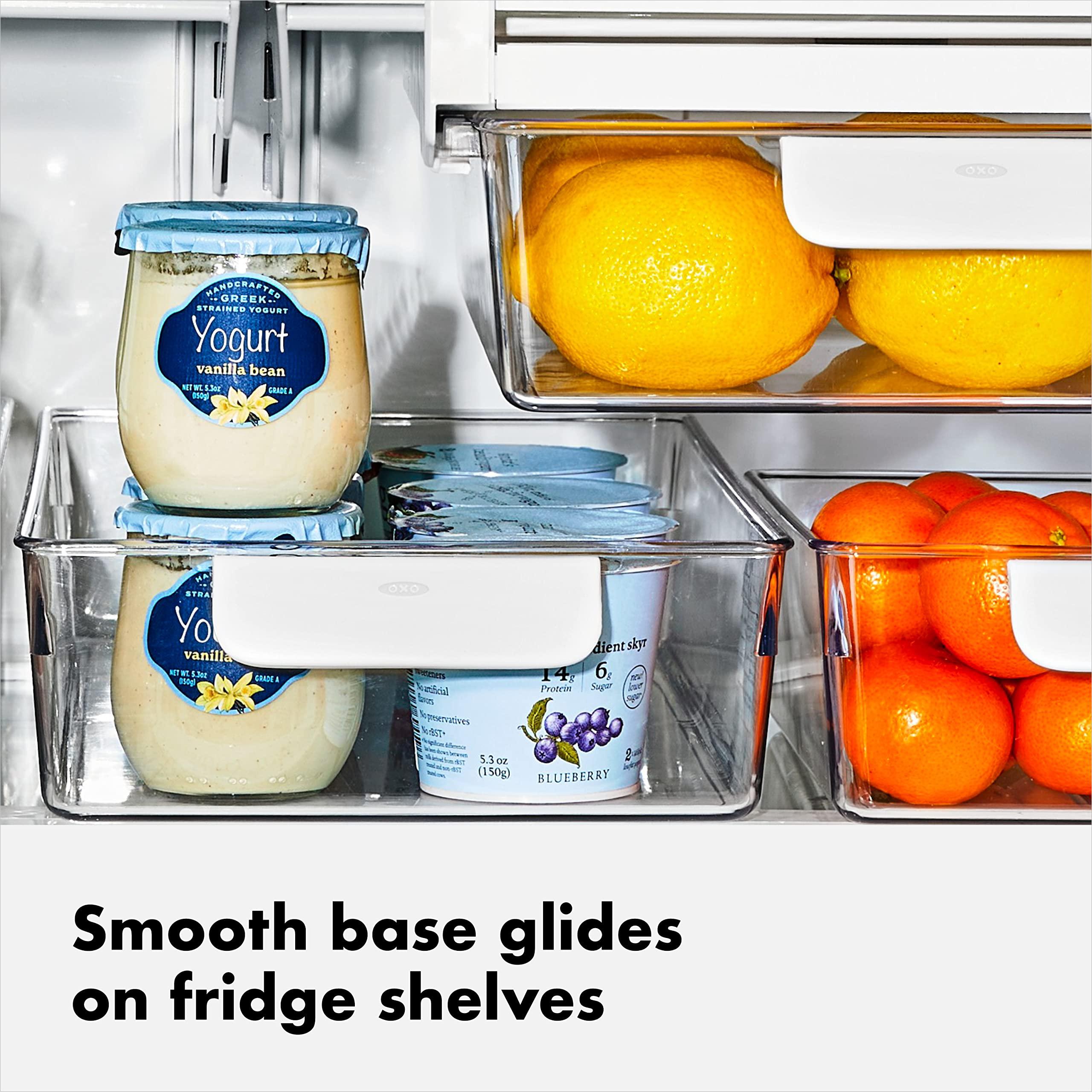 OXO Good Grips Fridge Organization Bin 5 in x 10 in - for Berry Bins, Yogurt Cups and More - Image 2