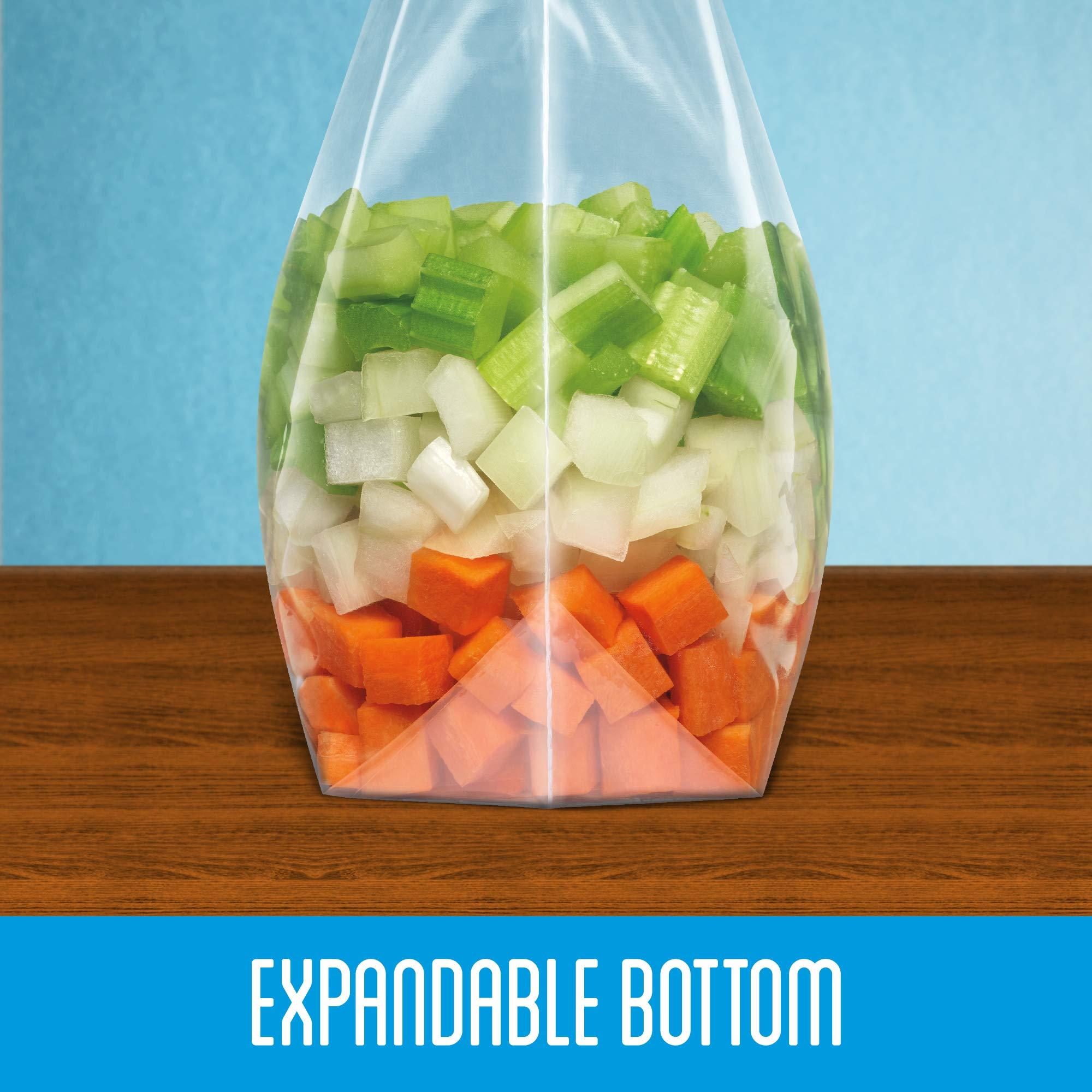 Ziploc Slider Freezer Bags, Stand-and-Fill with Expandable Bottom, Gallon, 72 Count, 24 Count (Pack of 3) - Image 6