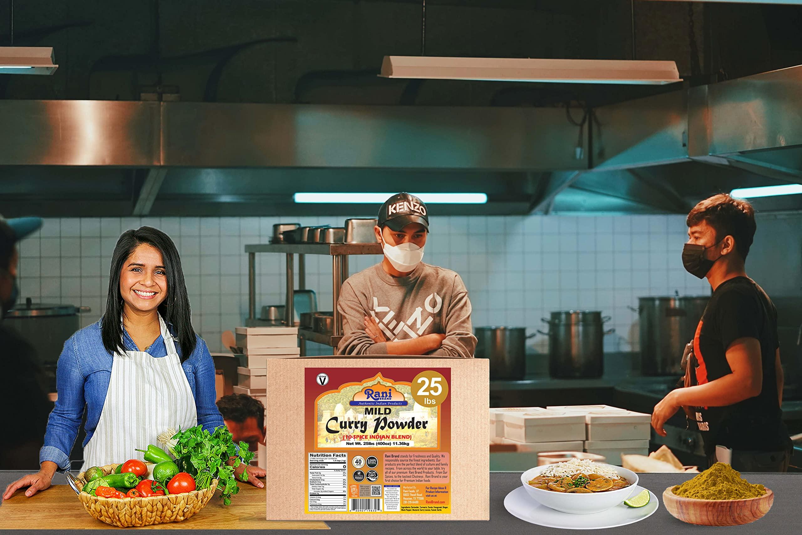 Rani Curry Powder Mild (10-Spice Authentic Indian Blend) 400oz (25lbs) 11.36kg Bulk Box ~ All Natural | Salt-Free | NO Chili or Peppers | Vegan | No Colors | Gluten Friendly | NON-GMO | Indian Origin - Image 3