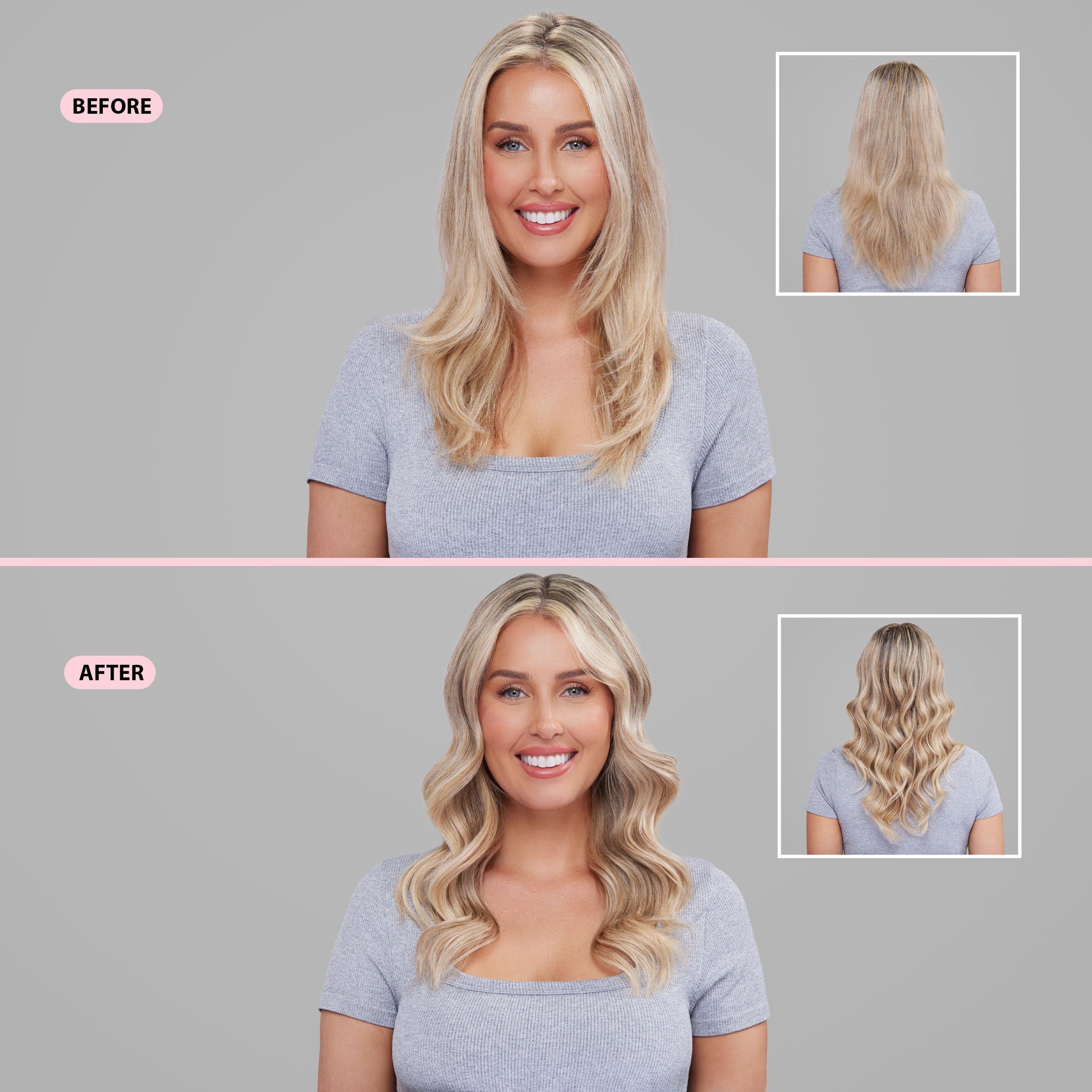 L'ANGE HAIR Le Pirouette 32MM Titanium Rotating Curling Iron | 1.25 Inch Self-Rotating Hair Curler | Adjustable Heat (290°F-410°F) | Mini Clamp | 360° Swivel Cord | Dual Voltage | Travel-Ready | Blush - Image 5