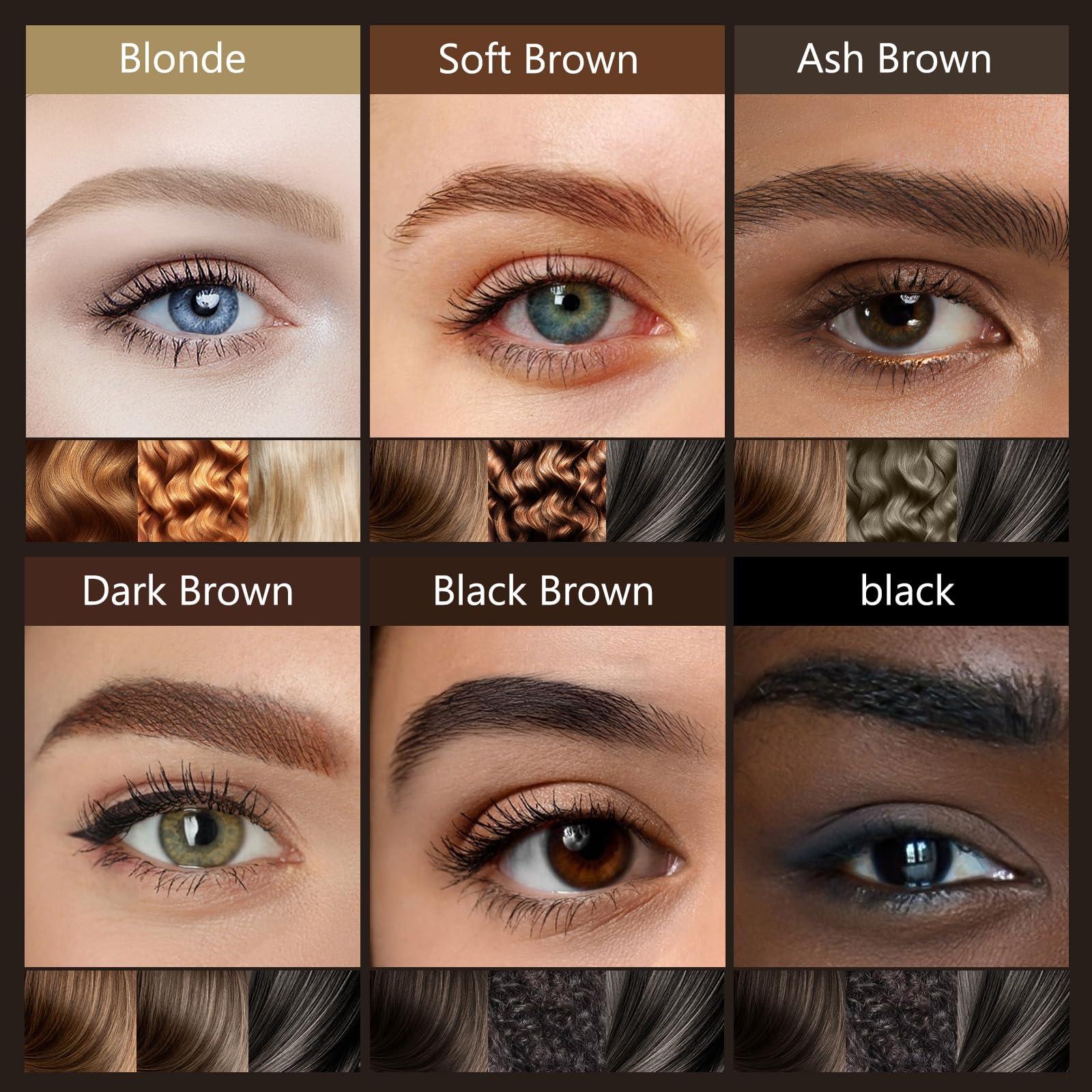 Soleira Waterproof Eyebrow Pencil with 4 Tip Microblading Pen and Dual-ended Brush, for Natural-Looking Brows, Long-Lasting, Blonde - Image 6