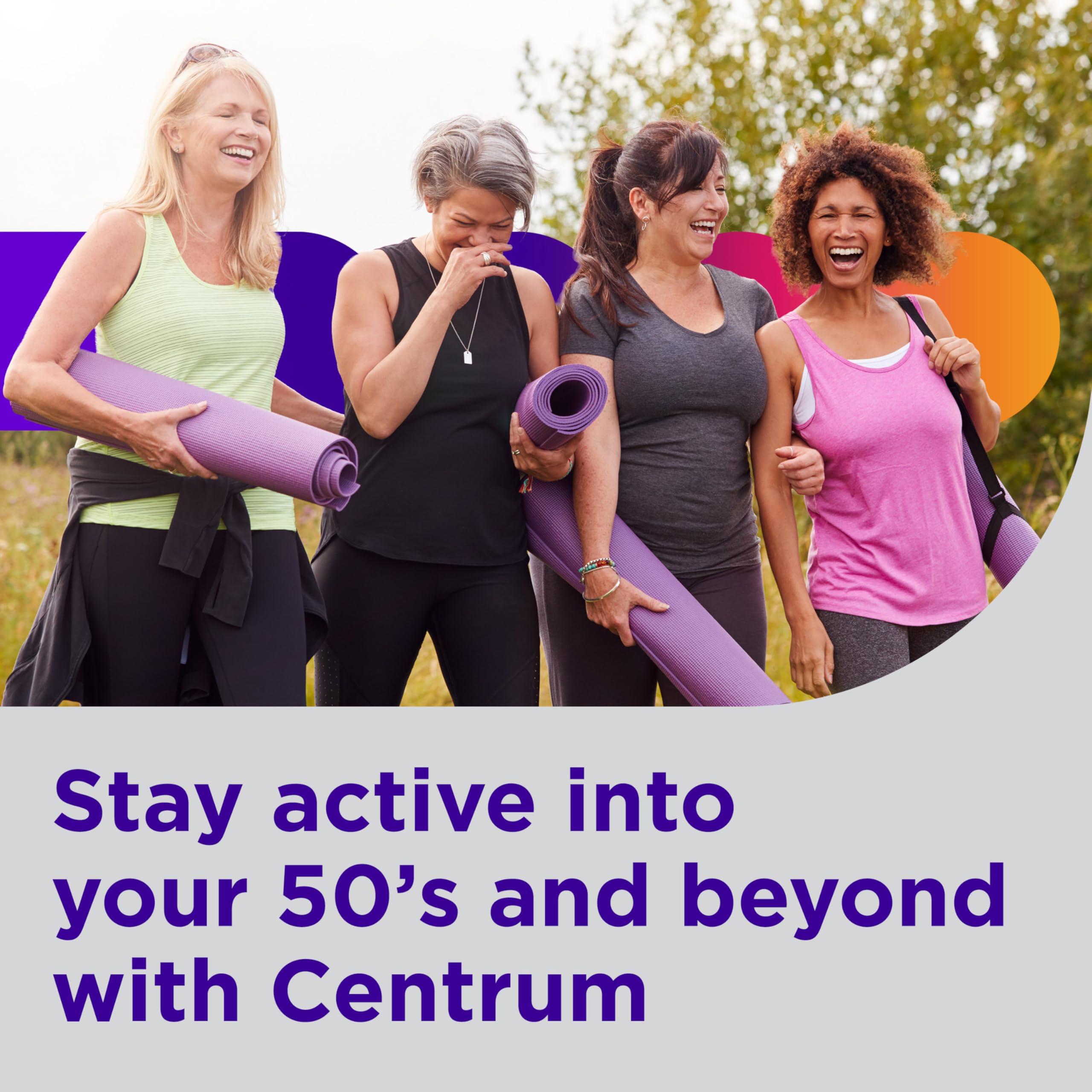 Centrum Silver Women's Multivitamin for Women 50 Plus, Multivitamin/Multimineral Supplement with Vitamin D3, B Vitamins, Non-GMO Ingredients, Supports Memory and Cognition in Older Adults - 200 Ct - Image 7