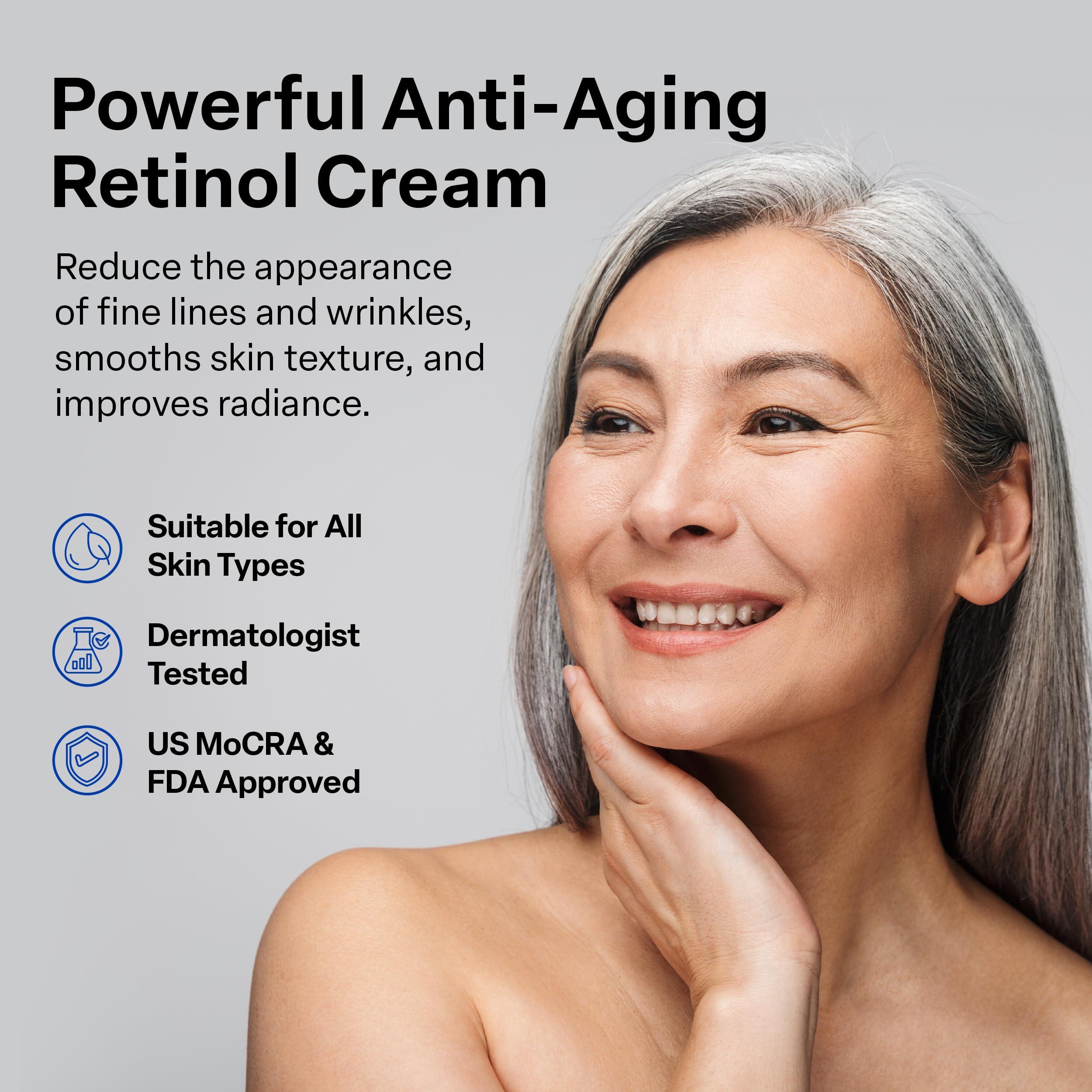 A313 French Pharmacy Vitamin A (Retinoids) Lightweight Face Cream for Anti-Aging, Reduce Wrinkles, Prevents Acne Breakouts, and Hyperpigmentation - Skincare for Smooth, Radiant Skin - 50g Cream - Image 2