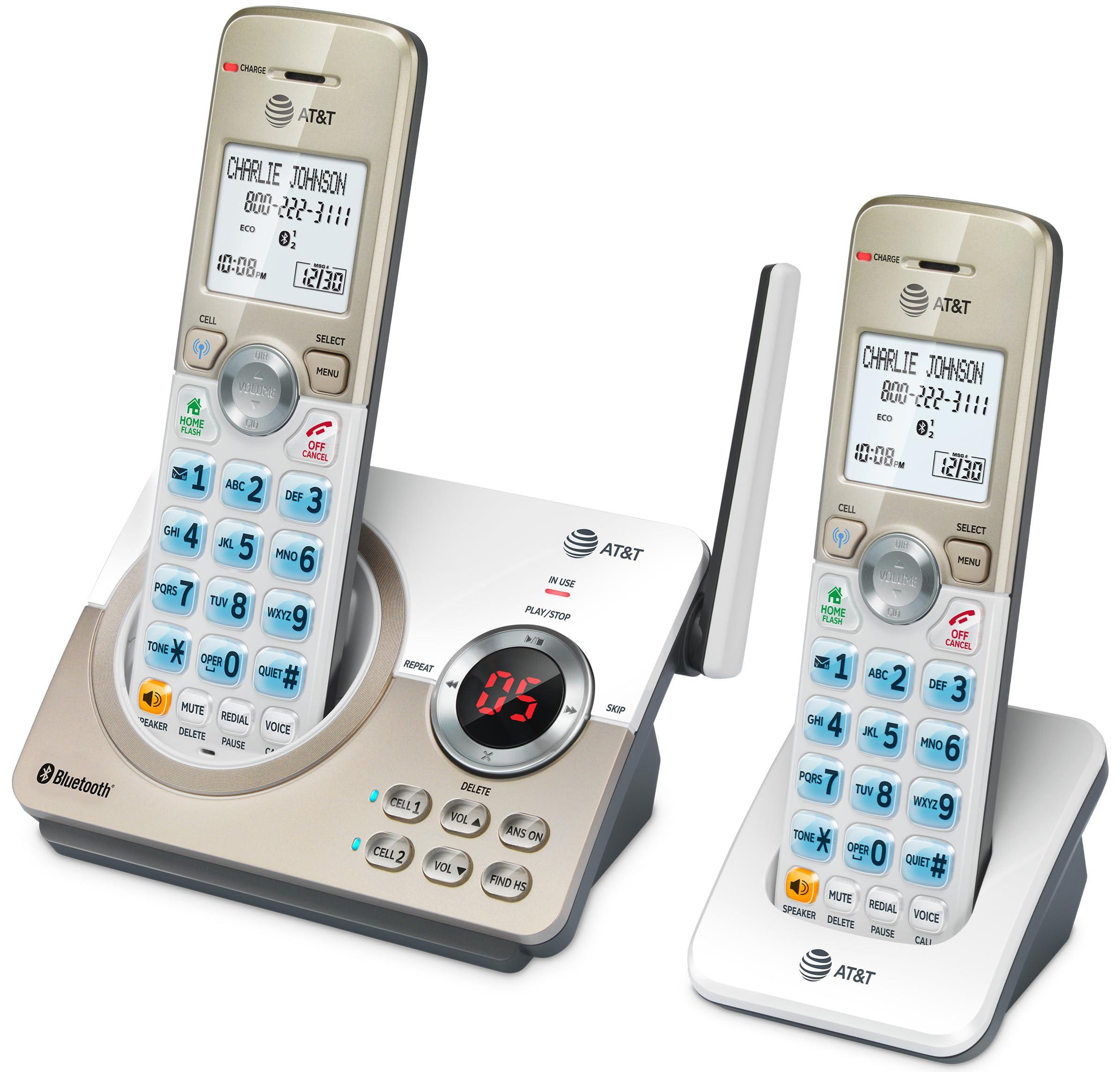 AT&T DL72219 DECT 6.0 2-Handset Cordless Phone for Home with Connect to Cell, Call Blocking, 1.8" Backlit Screen, Big Buttons, intercom, and Unsurpassed Range - Image 10
