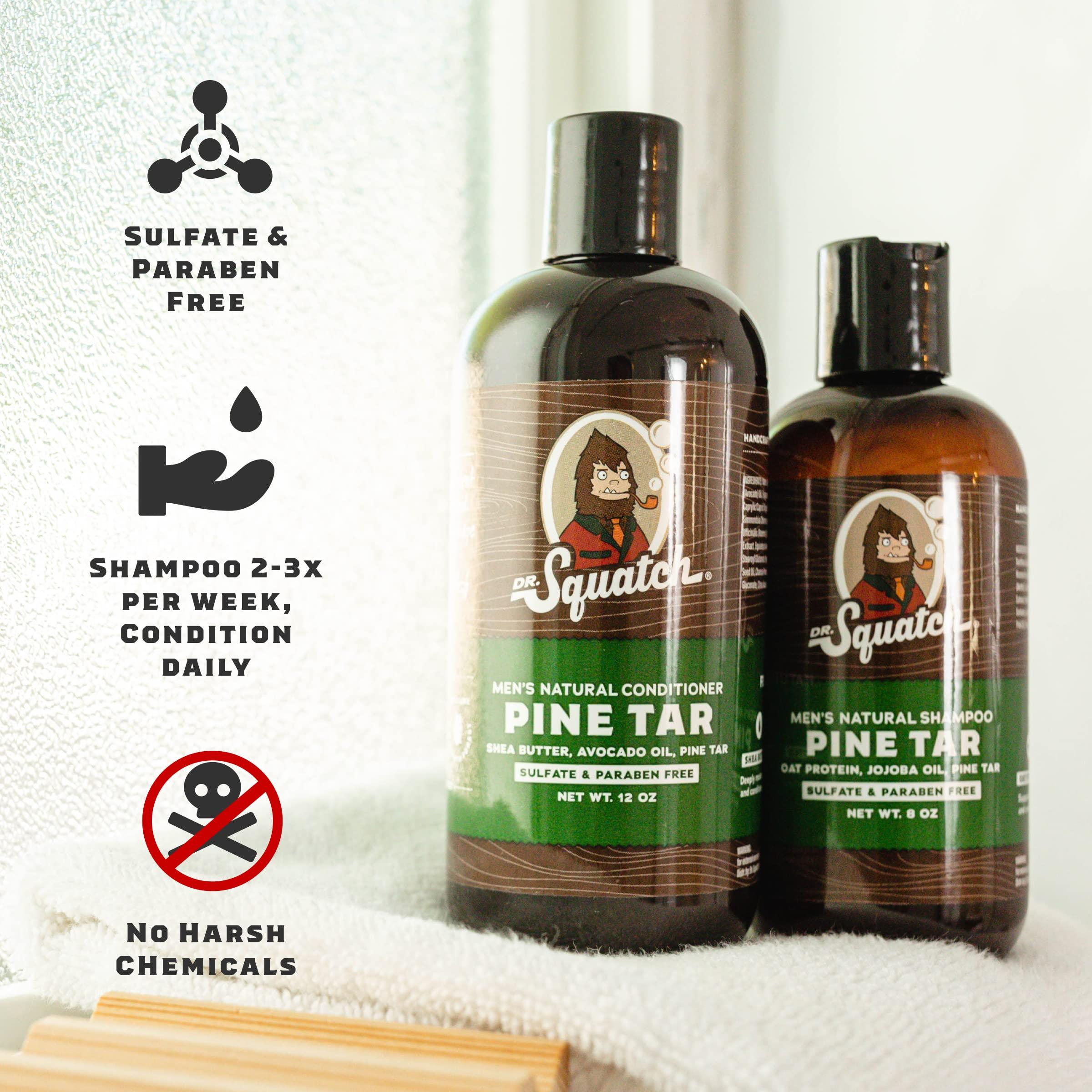 Dr. Squatch Natural Hair Bundle for Men - Healthy, Full Looking Hair - Fresh Falls Shampoo (8 fl oz), Fresh Falls Conditioner (11.5 fl oz) - Image 4