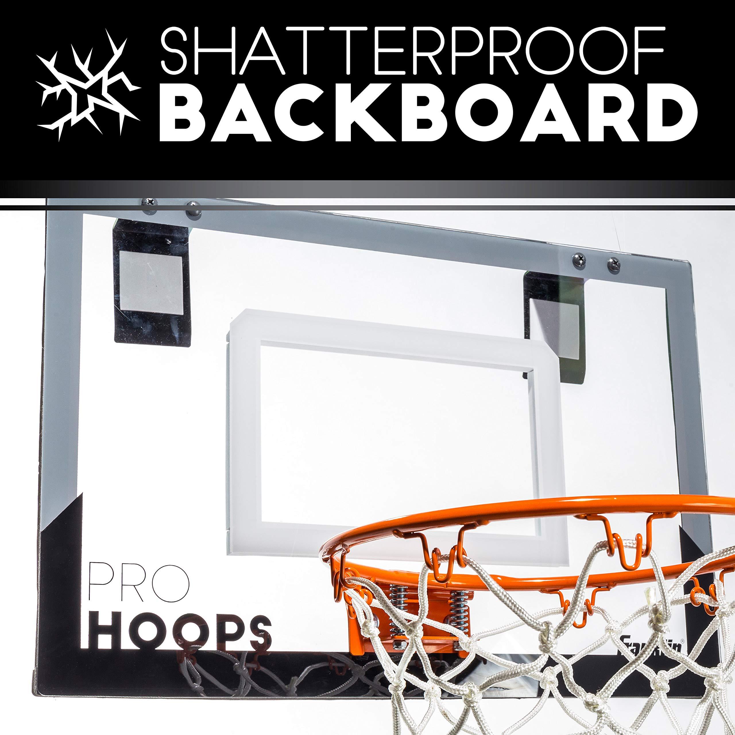 Franklin Sports Mini Basketball Hoops-Indoor Over The Door Mini Hoop+Basketball Sets-Perfect Accessory for Bedroom+Office - Image 8