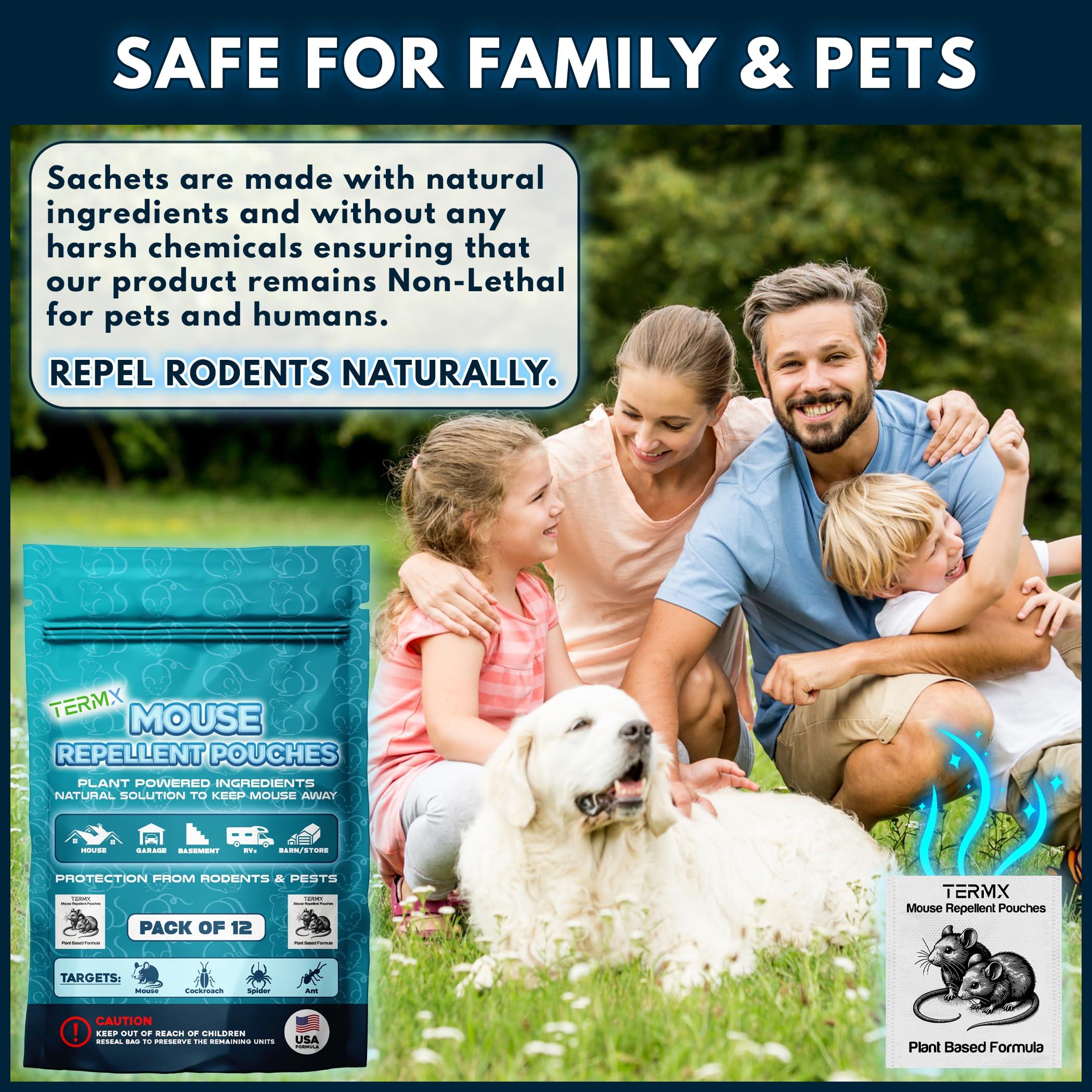 Extra Strong 12Pack Vamoose Mouse Repellent Pouches Botanical Rodent Repellent Indoor Rat Deterrent Outdoor Vamoose Rodent-Repelling Pouches Mice Deterrents for Home Attic/Office/Shed/Barn/Storage/RV - Image 7