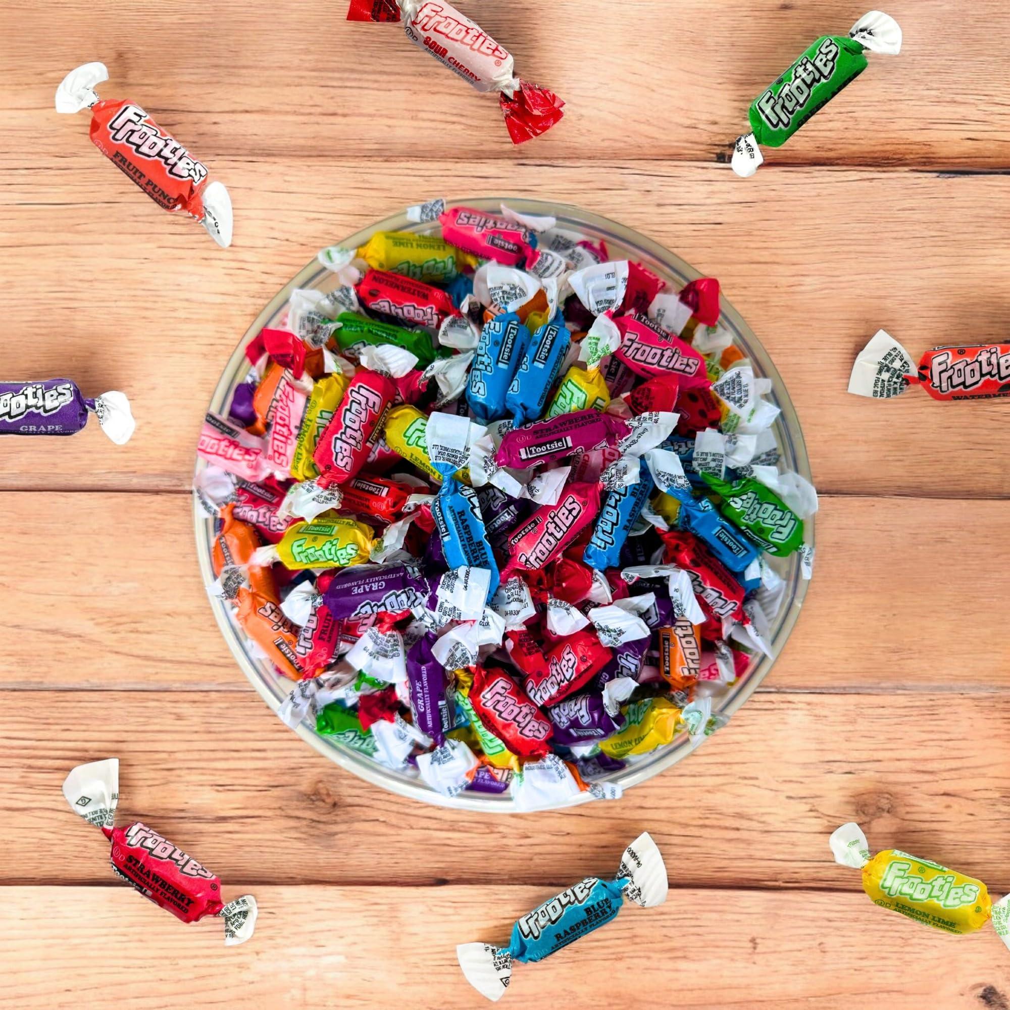Tootsie Frooties Assorted Candy Mix (10 Fruity Flavors) - Tootsie Roll Taffies, Ultimate Fruity Variety Pack, Gluten Free, Peanut Free & Kosher Fruit Chews 1.5 Lb - Image 3