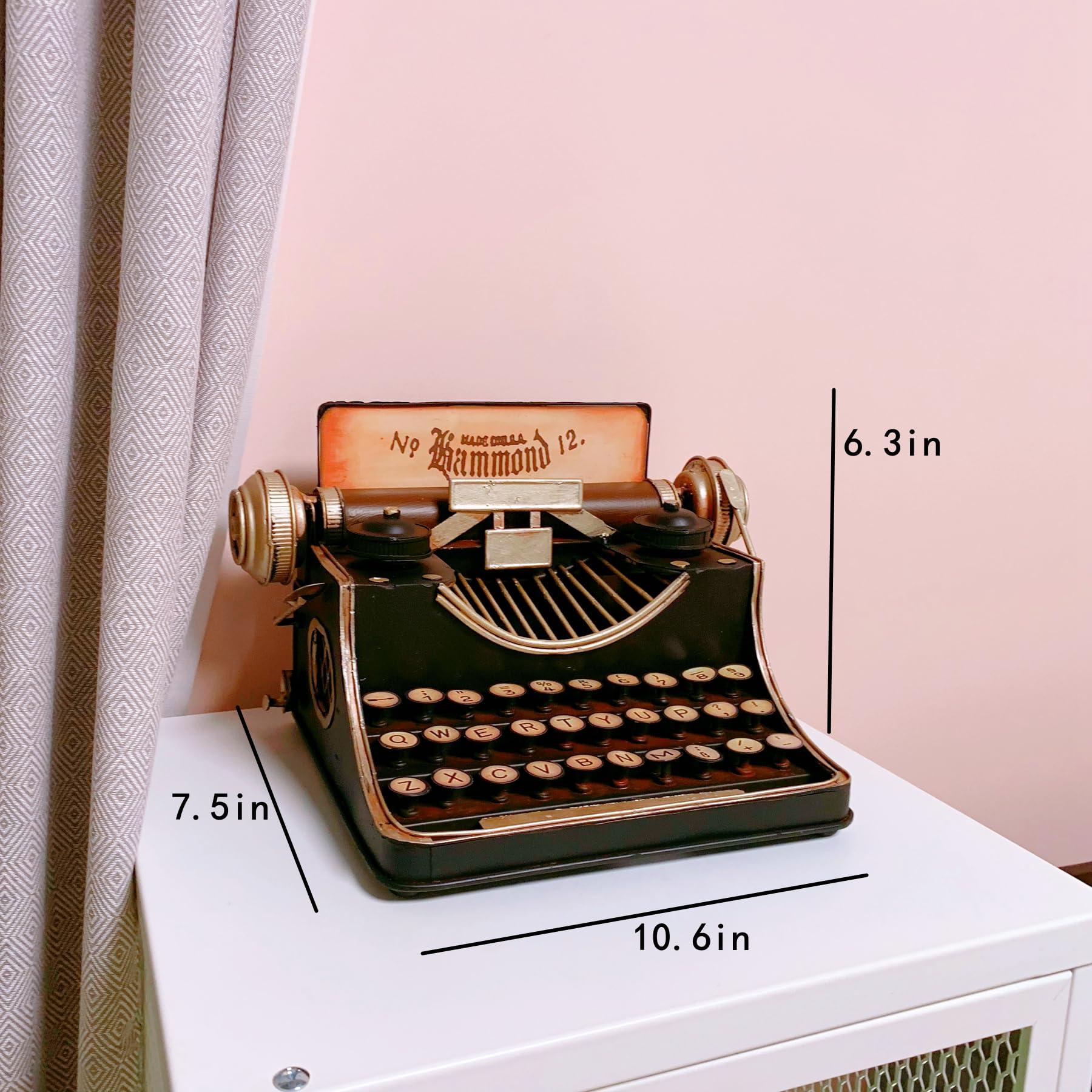 VANLAXY Money Bank Retro Vintage Tin Antique Typewriter Model Piggy Bank Coin Bank Classic Decoration for Home Shoot Movie Props - Image 3