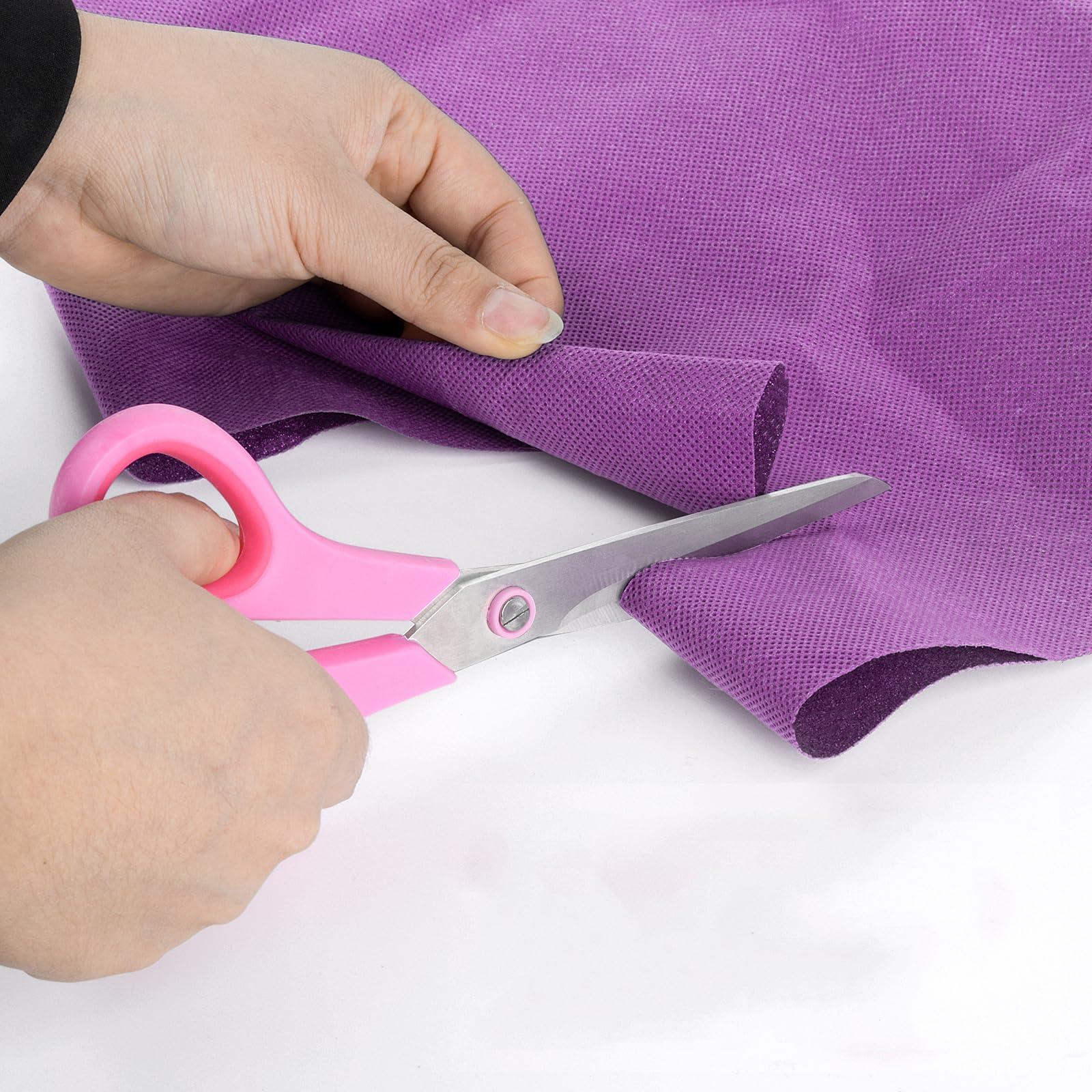 Scissors for Office Home School Craft Sewing Fabric Supplies(Pink), 8 Inch - Image 5