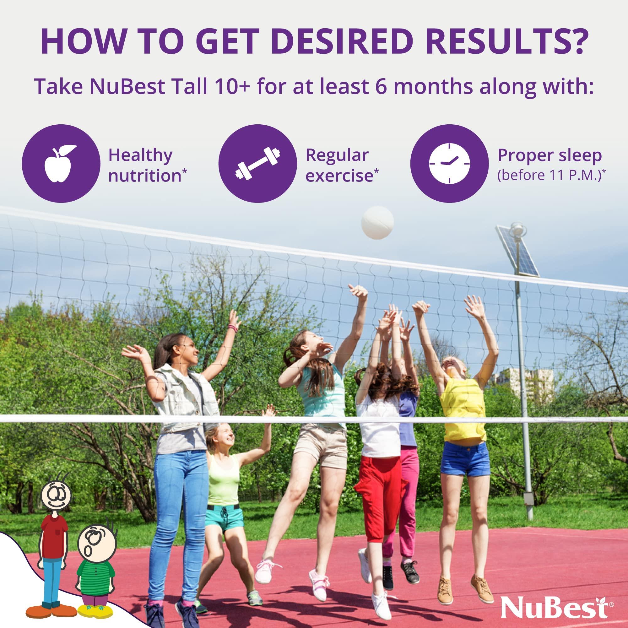 NuBest Tall 10+ - Bone Strength Supplement for Children (10+) & Teens Who Drink Milk Daily with Calcium, Vitamins & Minerals - 12 Pack - Image 6