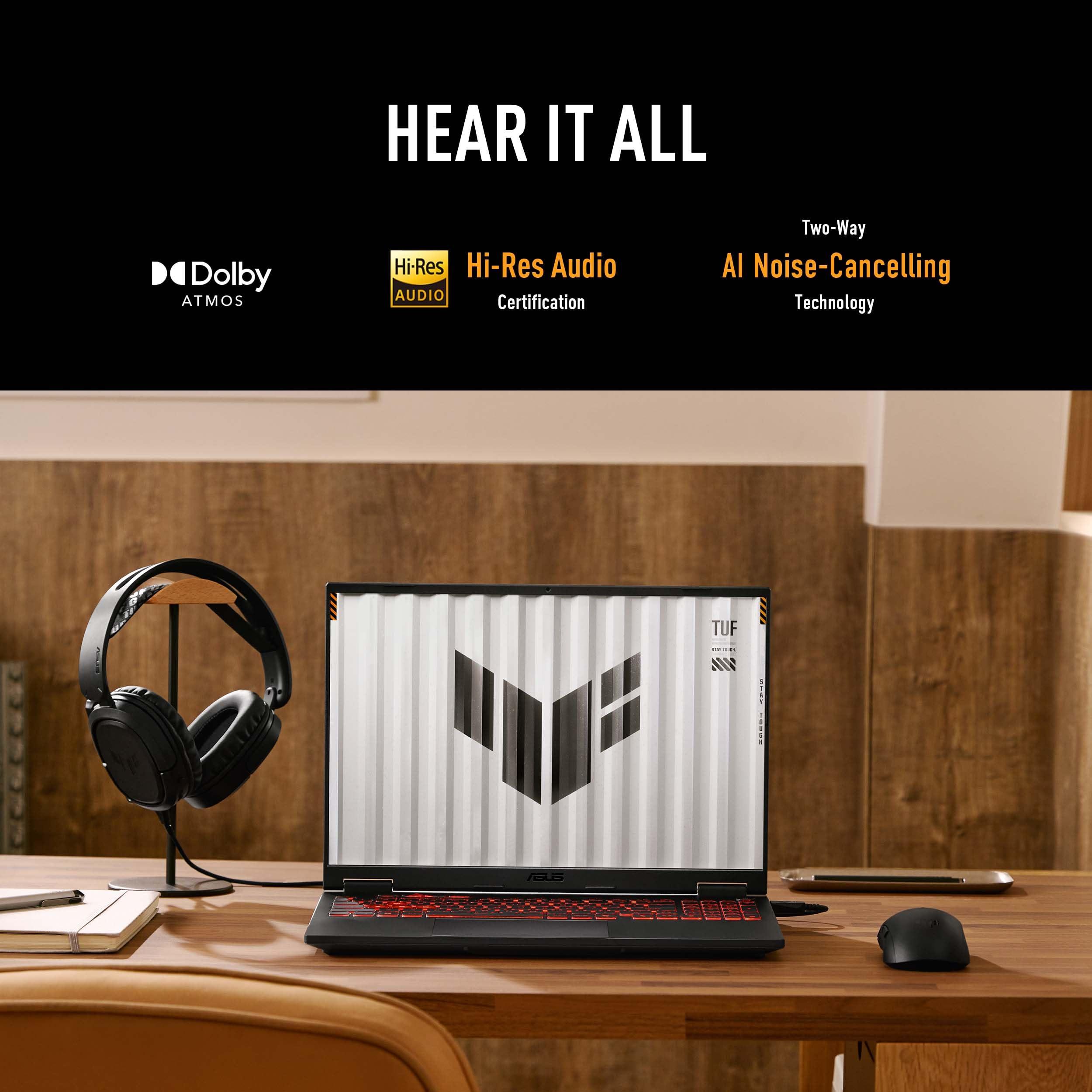 ASUS TUF Gaming A16 (2024) Copilot+ PC Gaming Laptop, 16” 16:10 165Hz Display, AMD Ryzen AI 9 HX 370, NVIDIA® GeForce RTX 4060, 32GB LPDDR5X, 1TB PCIe Gen 4.0 SSD, Wi-Fi 6E, Windows 11, FA608WV-AB96 - Image 7