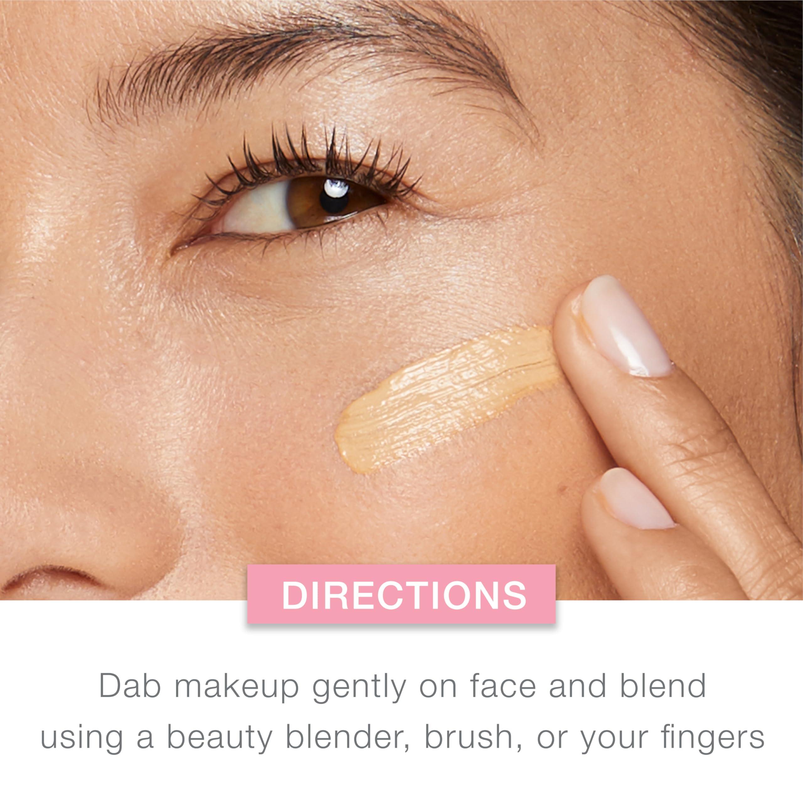 Neutrogena Healthy Skin Liquid Makeup Foundation with Broad Spectrum SPF 20 Sunscreen, Medium Coverage Foundation with Nourishing Pro-Vitamin B5, Buff 30, 1 fl. oz - Image 4