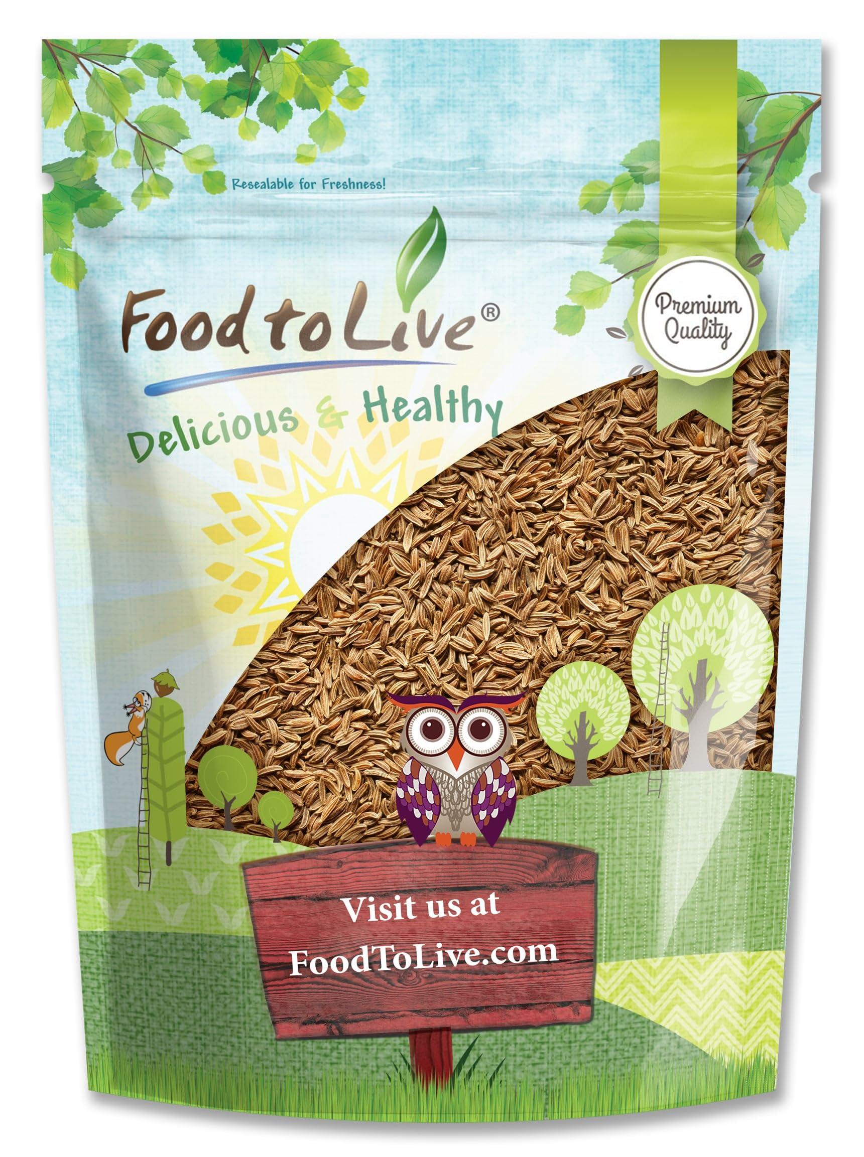 Food to Live Whole Cumin Seeds, 2 Pound - Jeera Seeds, Vegan, Kosher, Bulk Fragrant Spice. High in Iron, Magnesium, Fiber. Pairs Well with Mexican, Middle Eastern, and Indian Dishes.