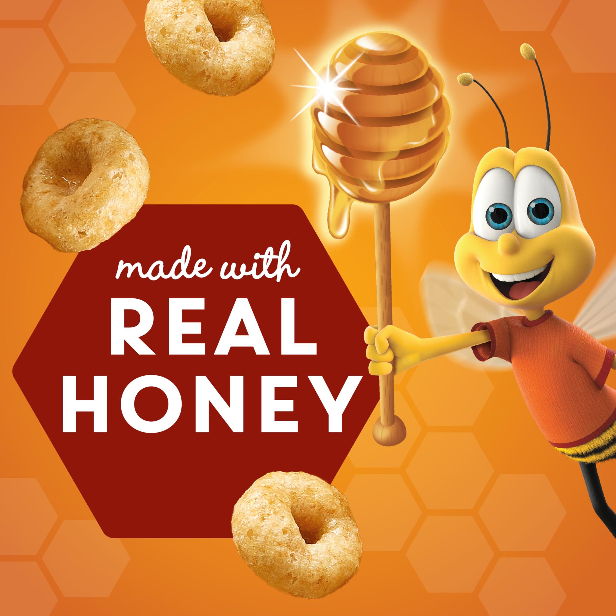 Honey Nut Cheerios, Heart Healthy Gluten Free Breakfast Cereal with Whole Grain Oats, Mega Size, 27.2 oz - Image 2