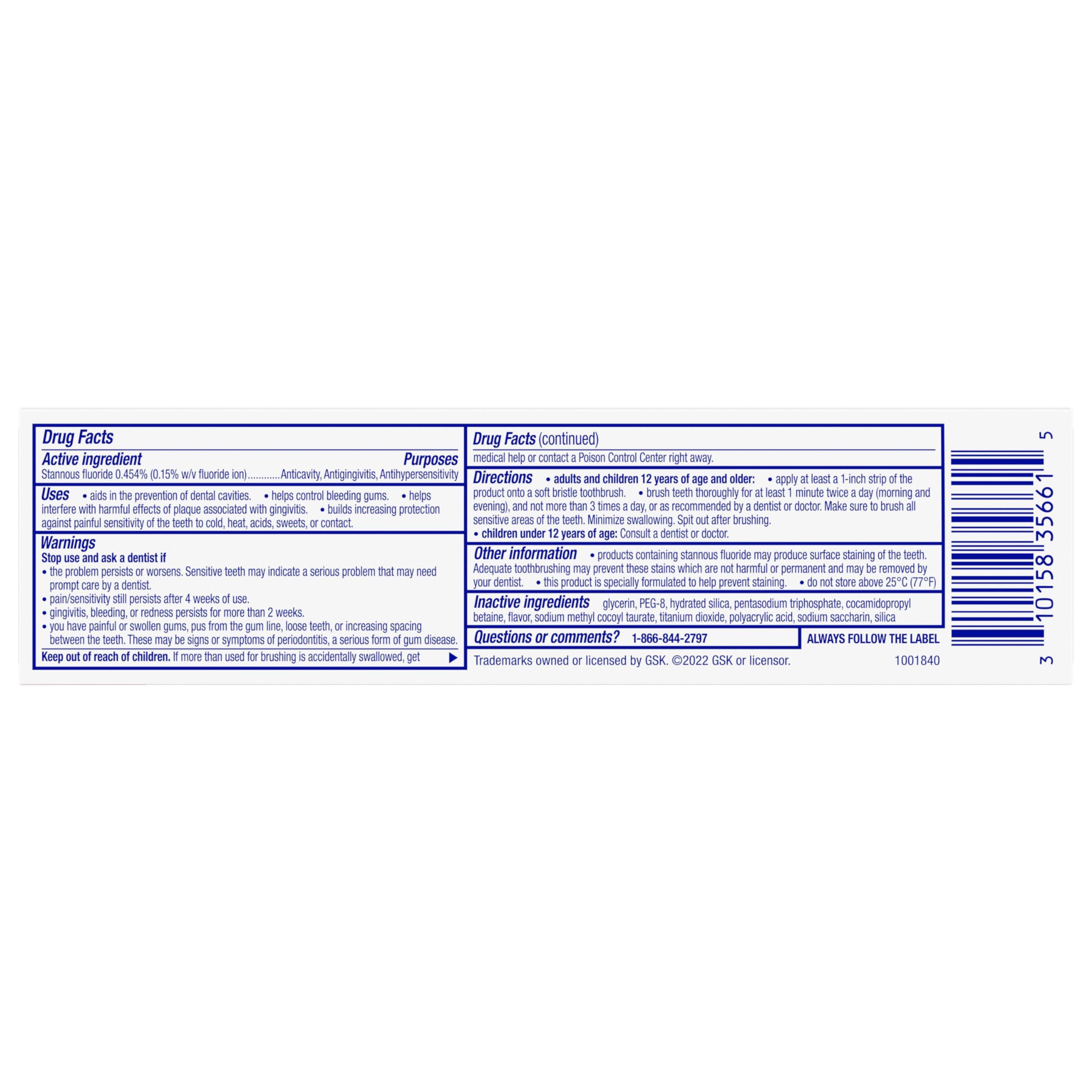 Sensodyne Toothpaste Sensitivity Gum and Enamel, Triple Protection, Refreshing Fluoride Toothpaste, Mint Flavor - 3.4 Ounces x 3 - Image 8