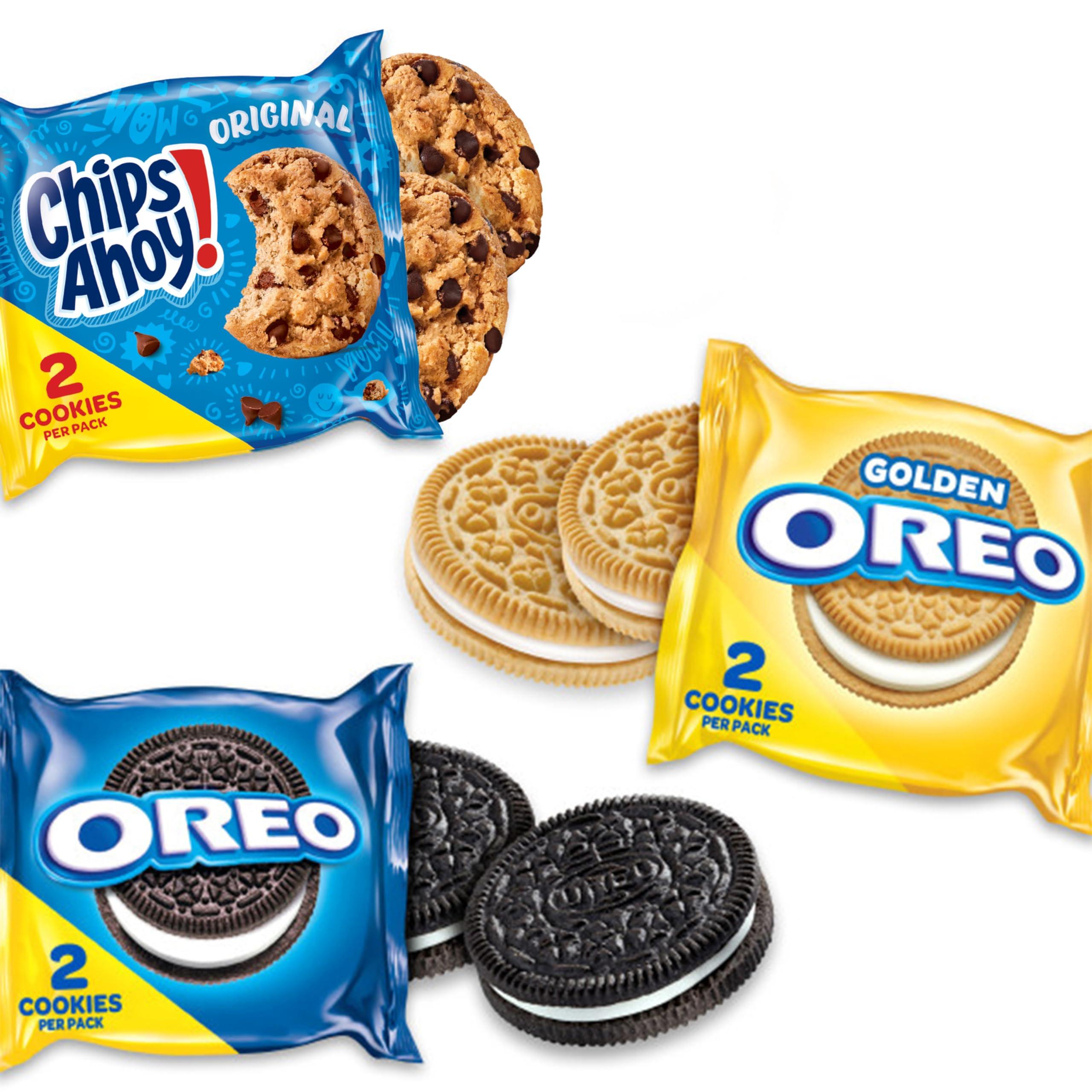 Nabisco Sweet Treats Cookie Variety Pack OREO, OREO Golden & CHIPS AHOY!, 30 Snack Packs (2 Cookies Per Pack) - Image 4