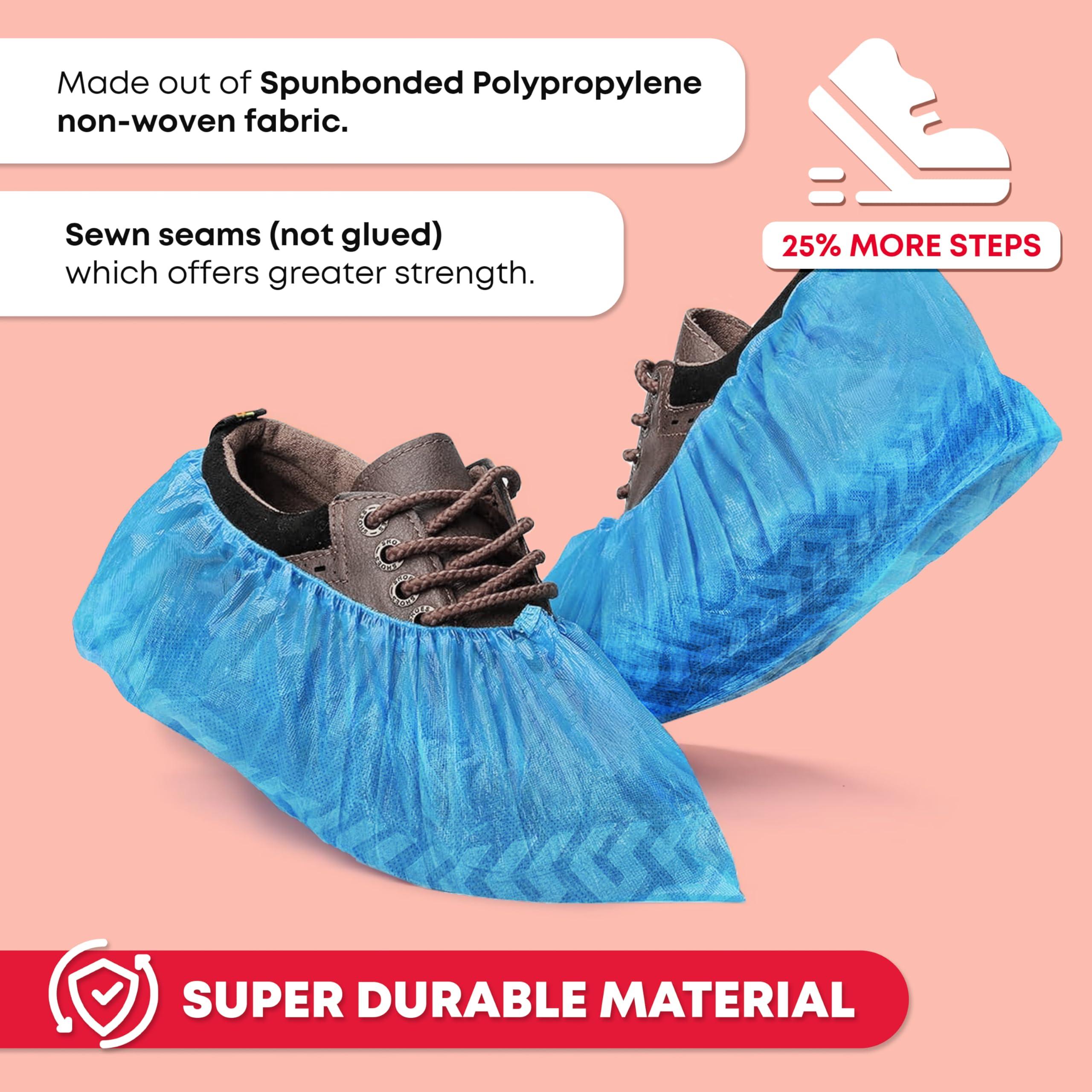 Ever Ready First Aid - Disposable Shoe Cover - 100 count (50 pairs) Hygienic Foot Booties Covers Disposable Recyclable Waterproof Shoe Booties, Fits Large Size Up to US Men's 11 & US Women's 13 - Image 3
