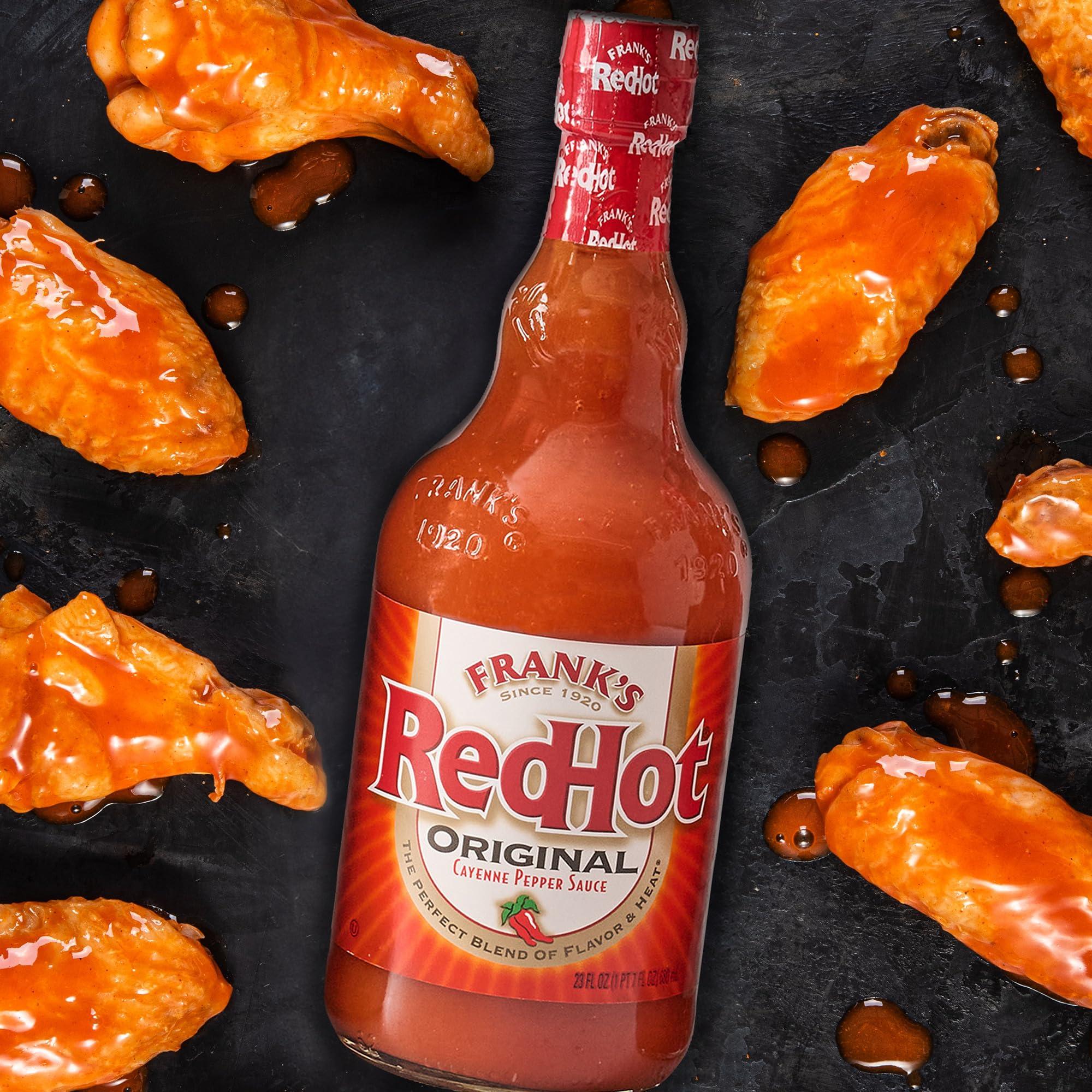 Frank's RedHot Original Cayenne Pepper Hot Wing Sauce, 23 fl oz - Image 10