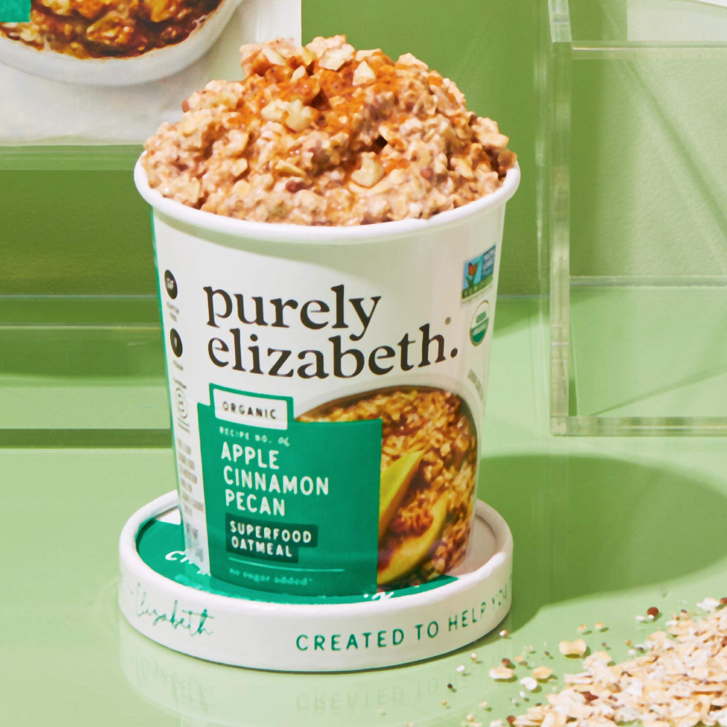 Purely Elizabeth Best Sellers Variety Pack Superfood Oatmeal Cups, Great for Overnight Oats, Gluten-Free, 2 Ounce (Pack of 12) - Image 4