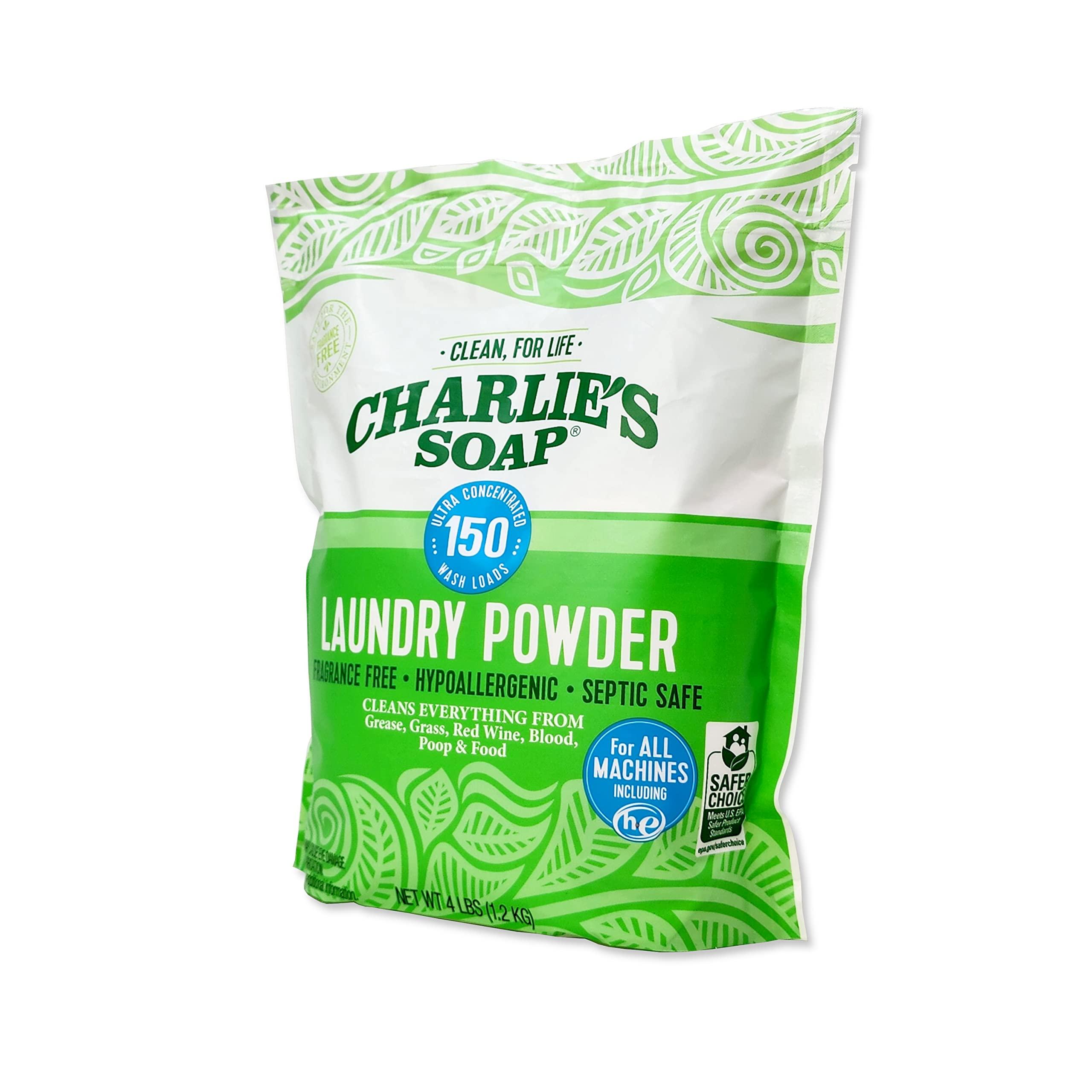 Charlie’s Soap Laundry Powder New (150 Loads, 1 Pack) Fragrance Free Hypoallergenic Plant Based Deep Cleaning Laundry Powder – Biodegradable Eco Friendly Sustainable Laundry Detergent - Image 6