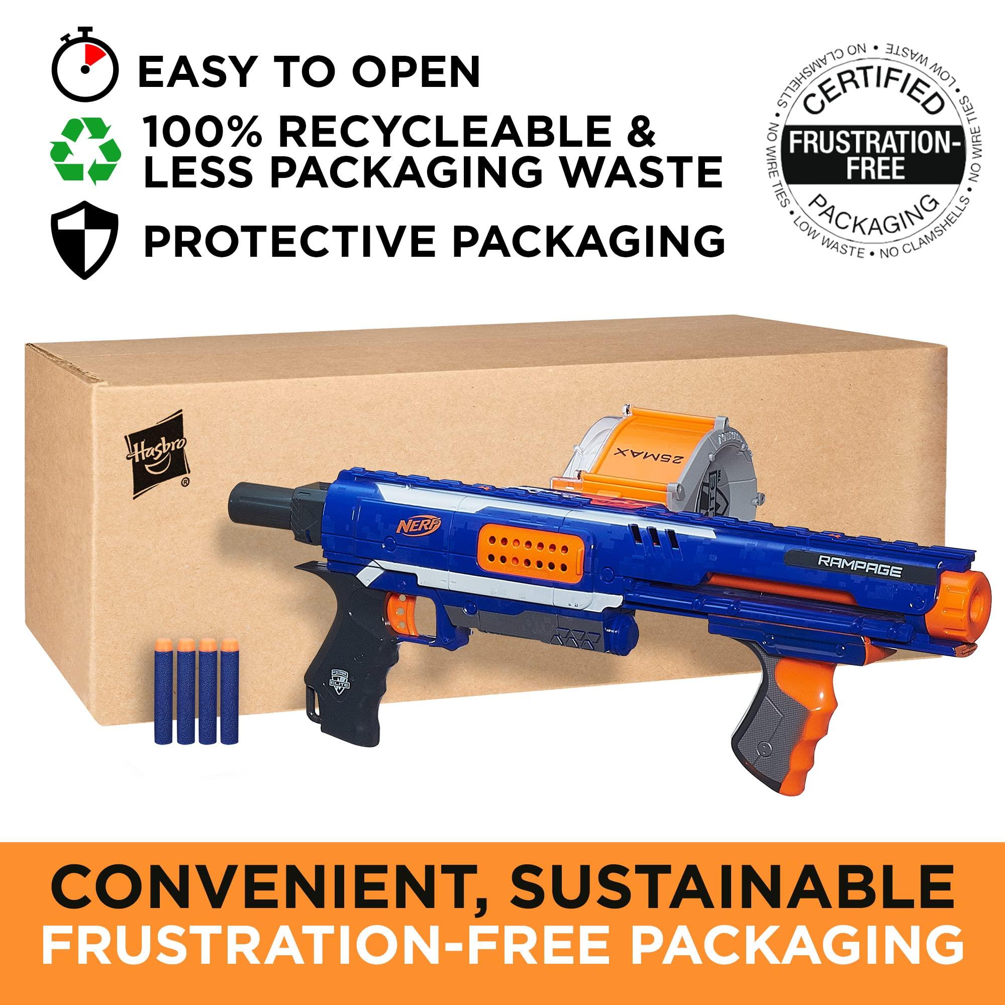 NERF Rampage N-Strike Elite Toy Blaster with 25 Dart Drum Slam Fire for Kids, Teens, & Adults (Amazon Exclusive) - Image 2