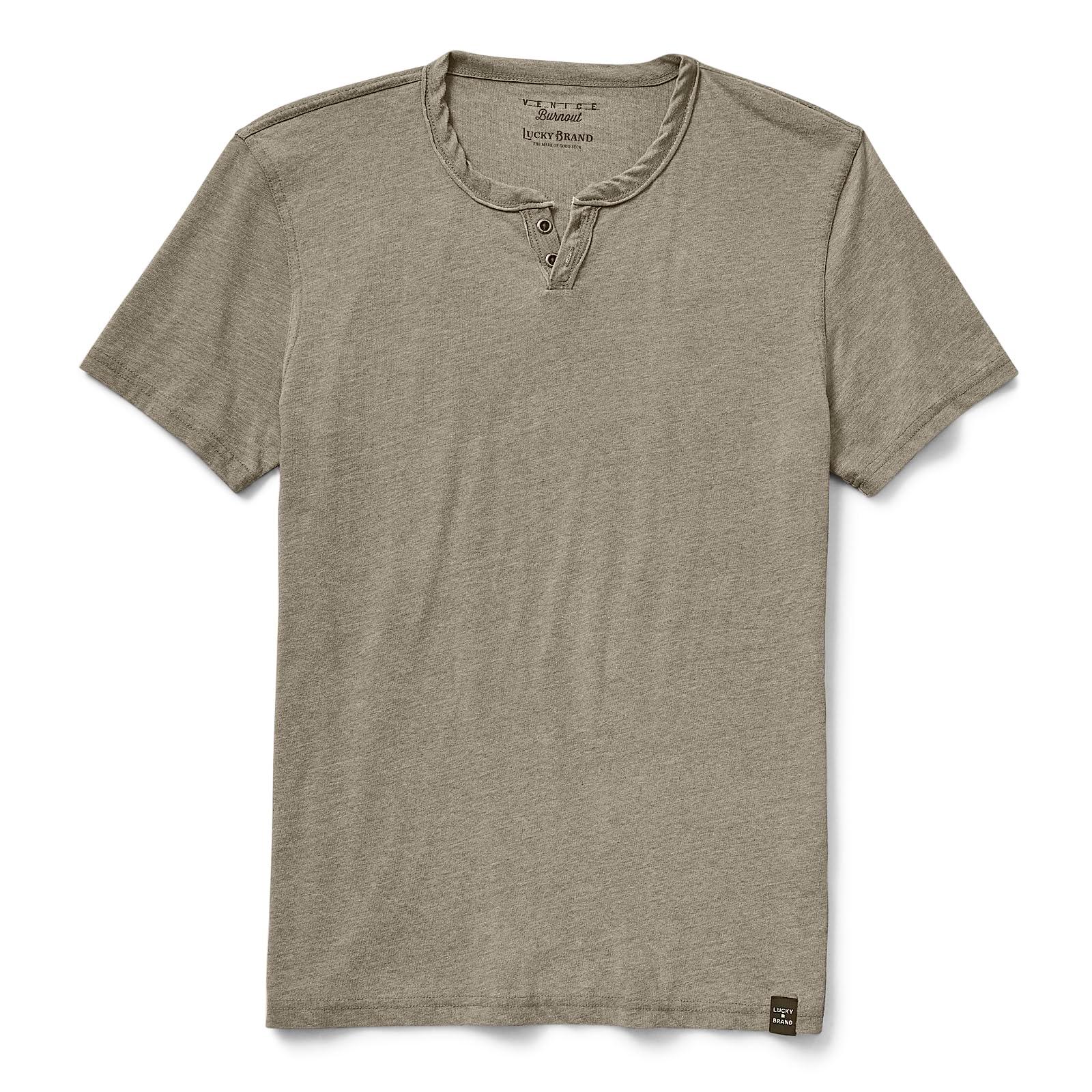 Lucky Brand Men's Venice Burnout Notch Neck Tee - Image 6