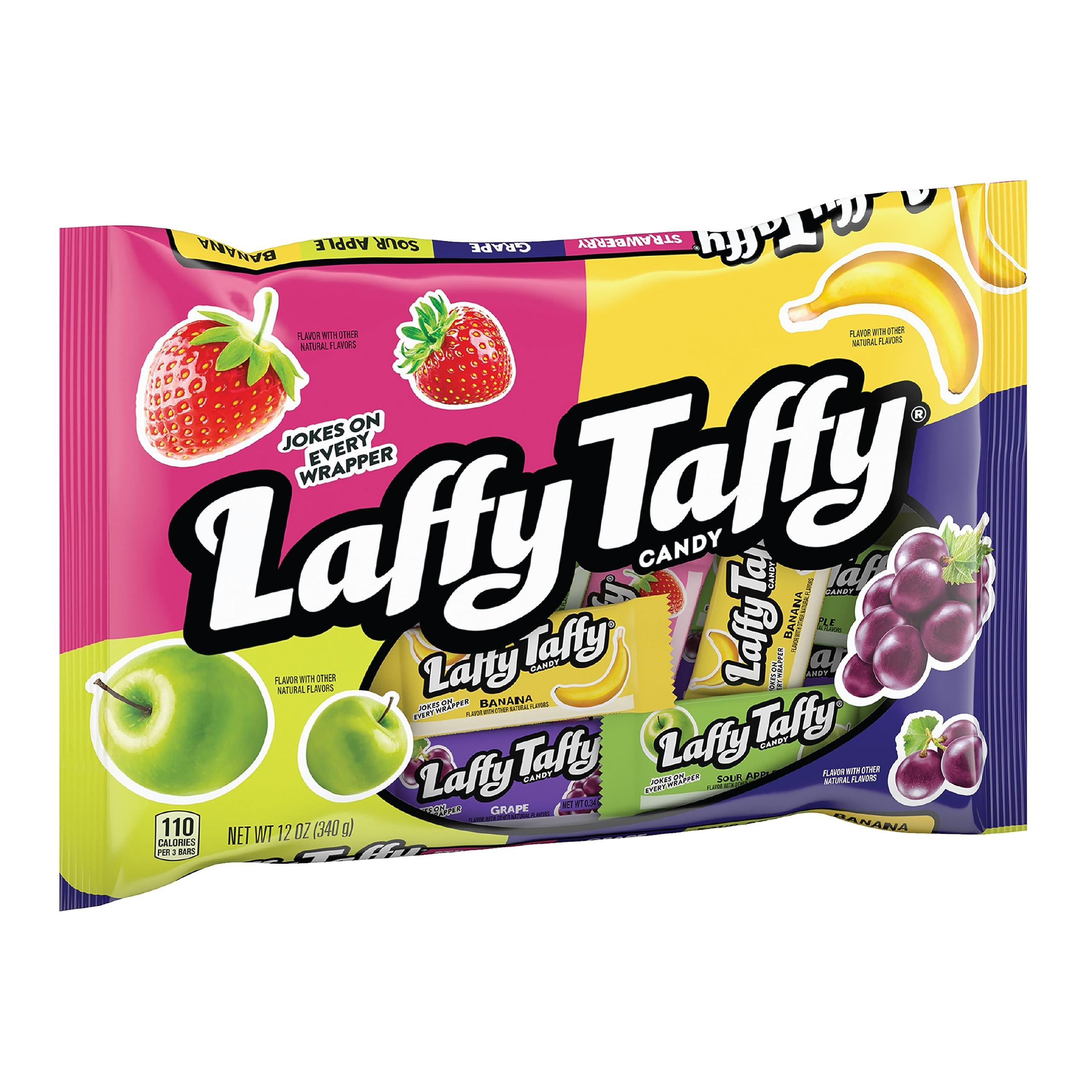 Laffy Taffy Candy, Assorted Mini Bars, 12 Ounce - Image 1