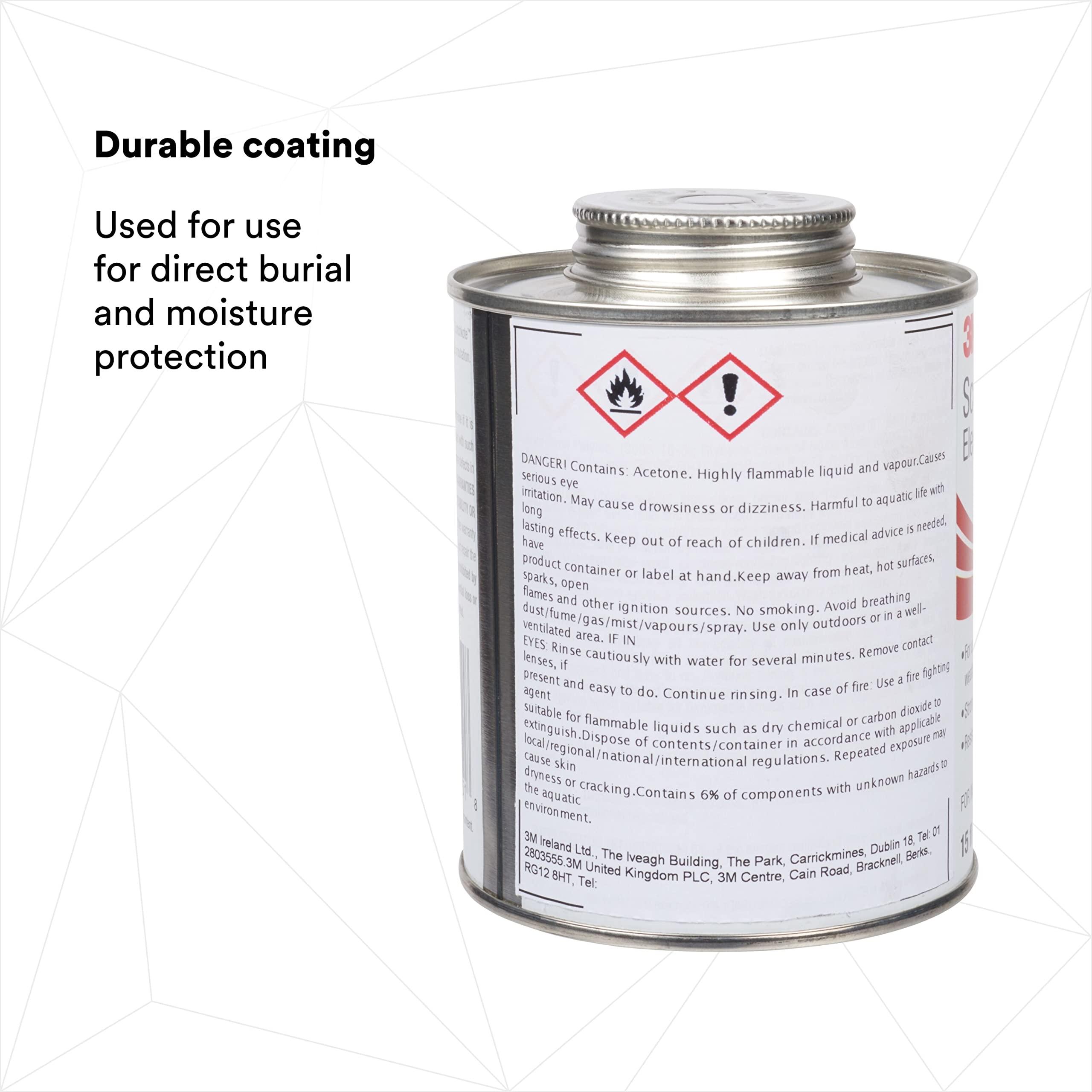 3M Scotchkote Electrical Coating FD, Fast-Drying Liquid, Flexible Sealant and Bonding Agent, Self-Contained Applicator, 15 oz. can - Image 6