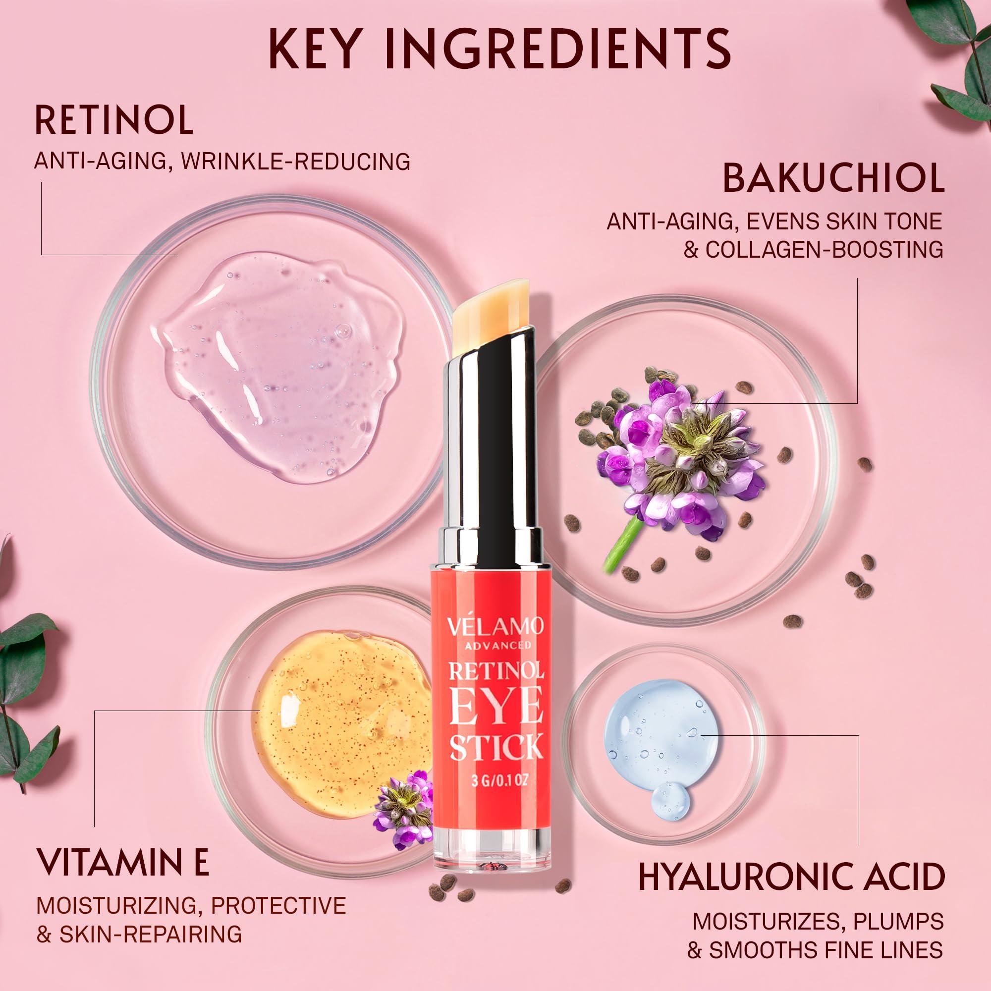 Retinol Eye Stick, Retinol Eye Cream, Retinol Cream, Retinol Face Cream, Under Eye Cream Anti Aging, Eye Cream, Brightening Eye Balm Reduces Fine Lines and Dark Circles, Visible Results in 3-4 Weeks - Image 4