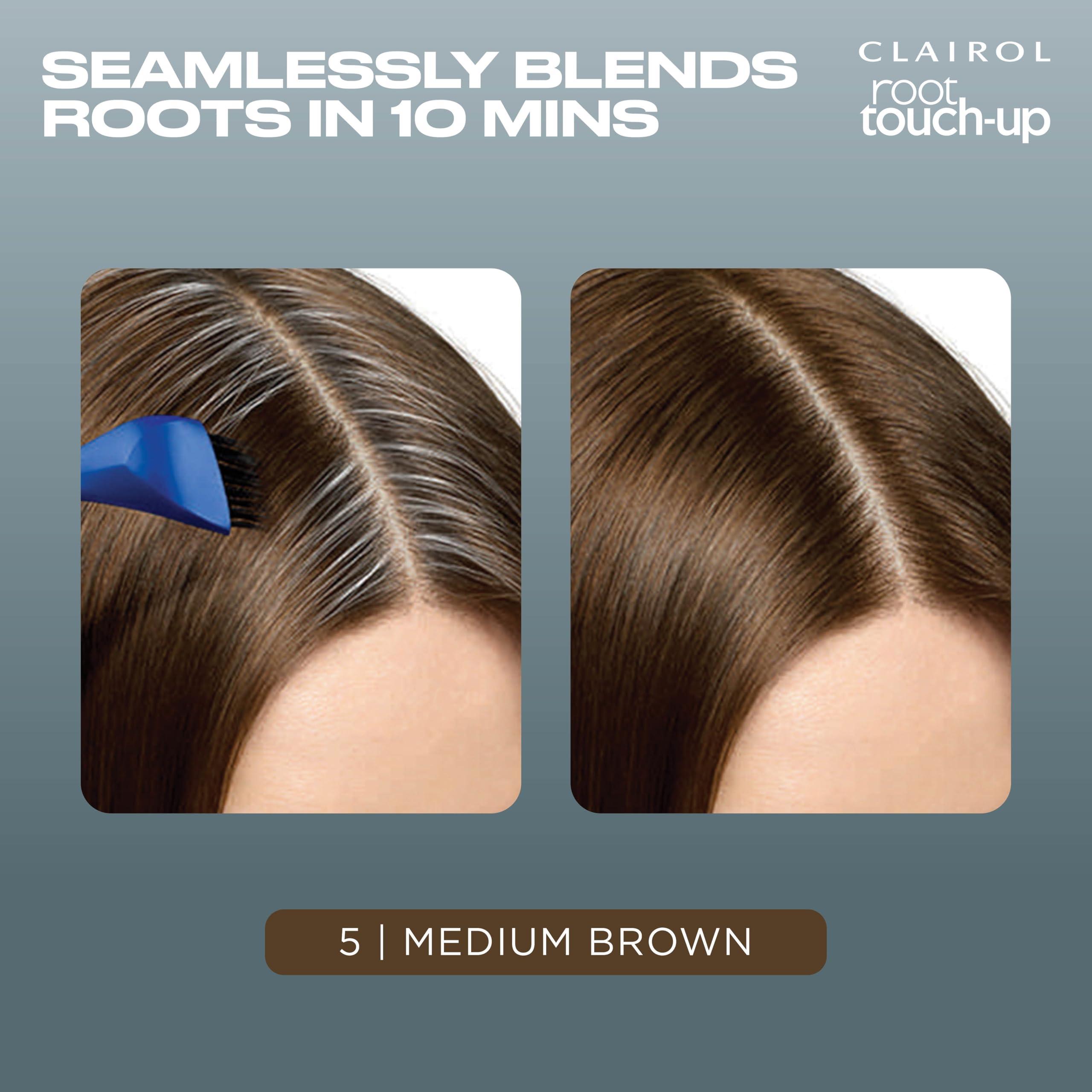 Clairol Root Touch-Up by Nice'n Easy Permanent Hair Dye, 5 Medium Brown Hair Color, (Pack of 1) - Image 4