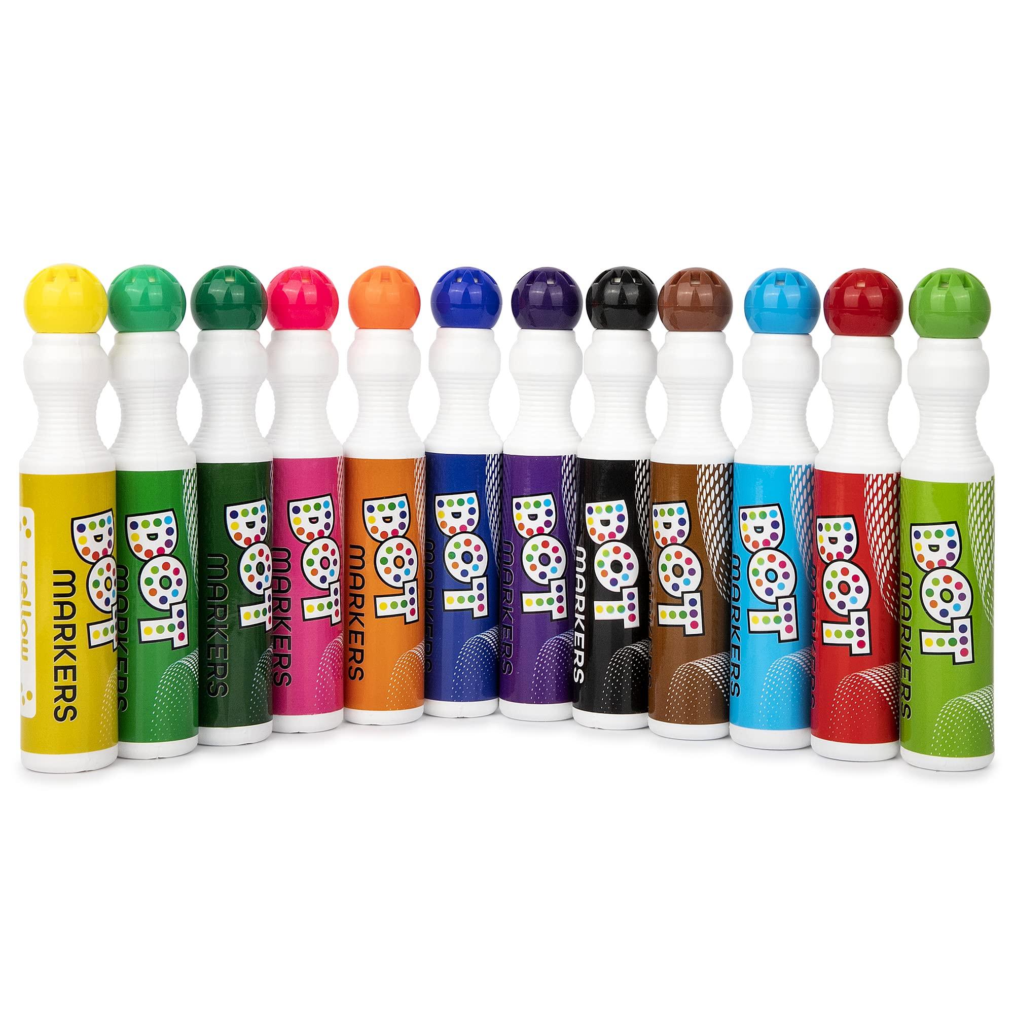 Darice Washable Dot Markers for Toddlers, 12 Colors (40ml 1.35oz) Paint Marker Dot Art Set, Water Based Non-Toxic Bingo Daubers for Kids - Image 3