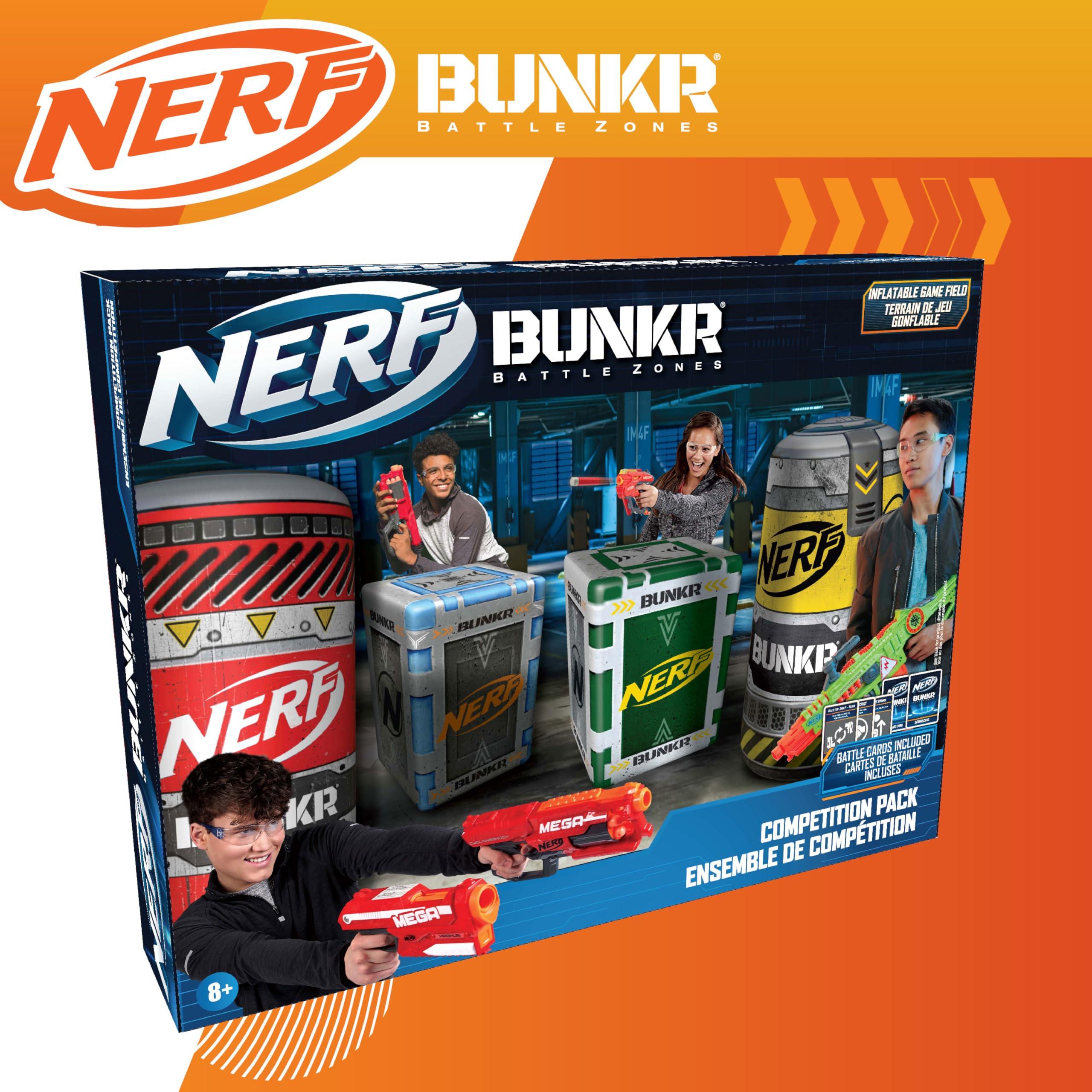 BUNKR Battle Zones NERF Nerf Competition Pack 4 Inflatable Bunkers for Combat, NERF War, Laser Tag, Blaster Battles - Image 2