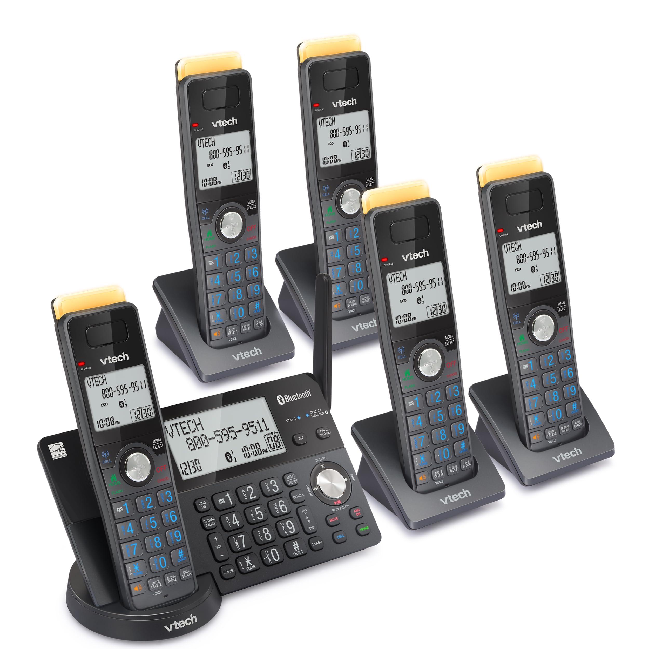 VTech IS8128-51 Super Long Range 5-Handset DECT 6.0 Cordless Phone for Home with Answering Machine, 2300 ft Range, Call Blocking, Bluetooth Connect to Cell, Intercom - Image 11