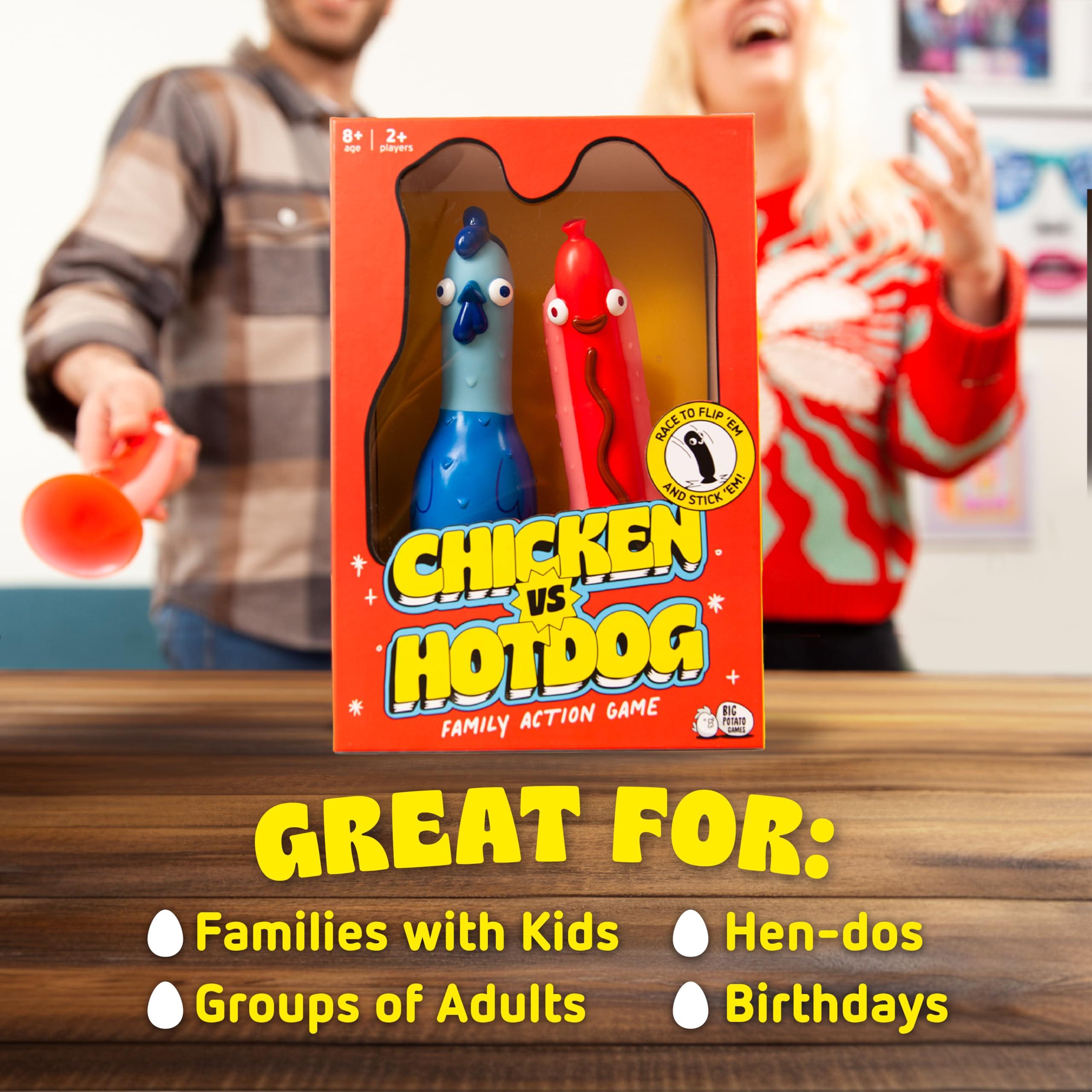 Big Potato Chicken vs Hotdog: The Ultimate Challenge Party Game for Flipping-Fun Families. The Perfect Hilarious and Fast Paced Board Game for Game Nights - Image 5