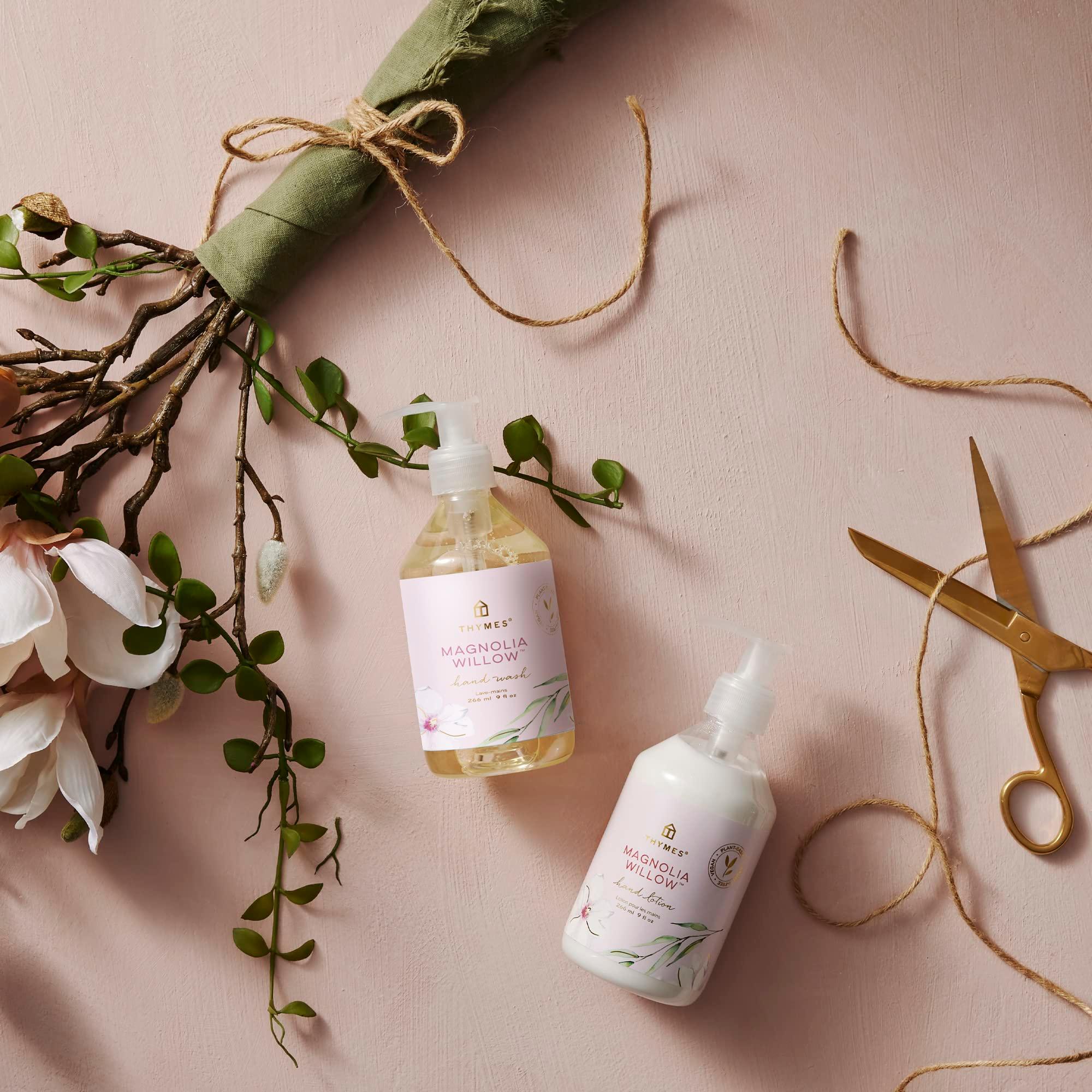 Thymes Moisturizing Hand Lotion for Dry Skin - Moisturizer for Beauty and Personal Care - Luxury Hand Lotion for Women & Men with Shea Butter & Aloe Vera (Magnolia Willow, 9 fl oz) - Image 3
