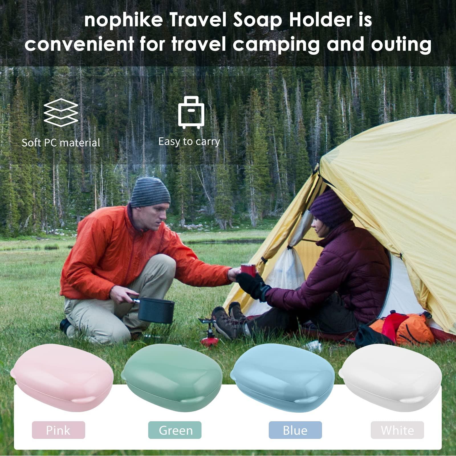 nophike Soap Holder with Lid 1 Pack，Travel Soap Container with Removable Draining Layer.Soap Dish for Home, Camping, Travel，Fashion Soap Box (White) - Image 7