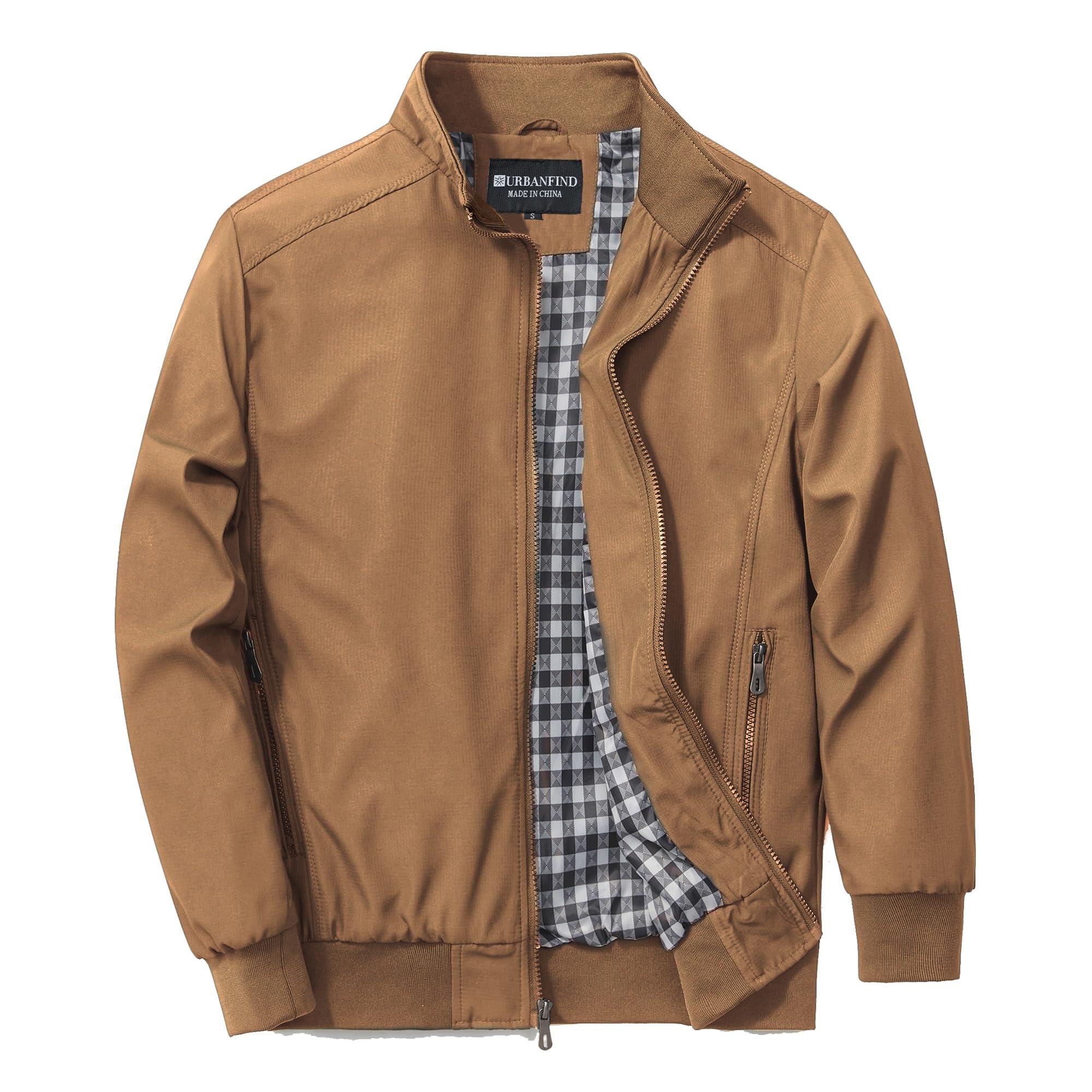 URBANFIND Men's Sports Shell Jacket Lightweight Windbreaker Outdoor Recreation Coat