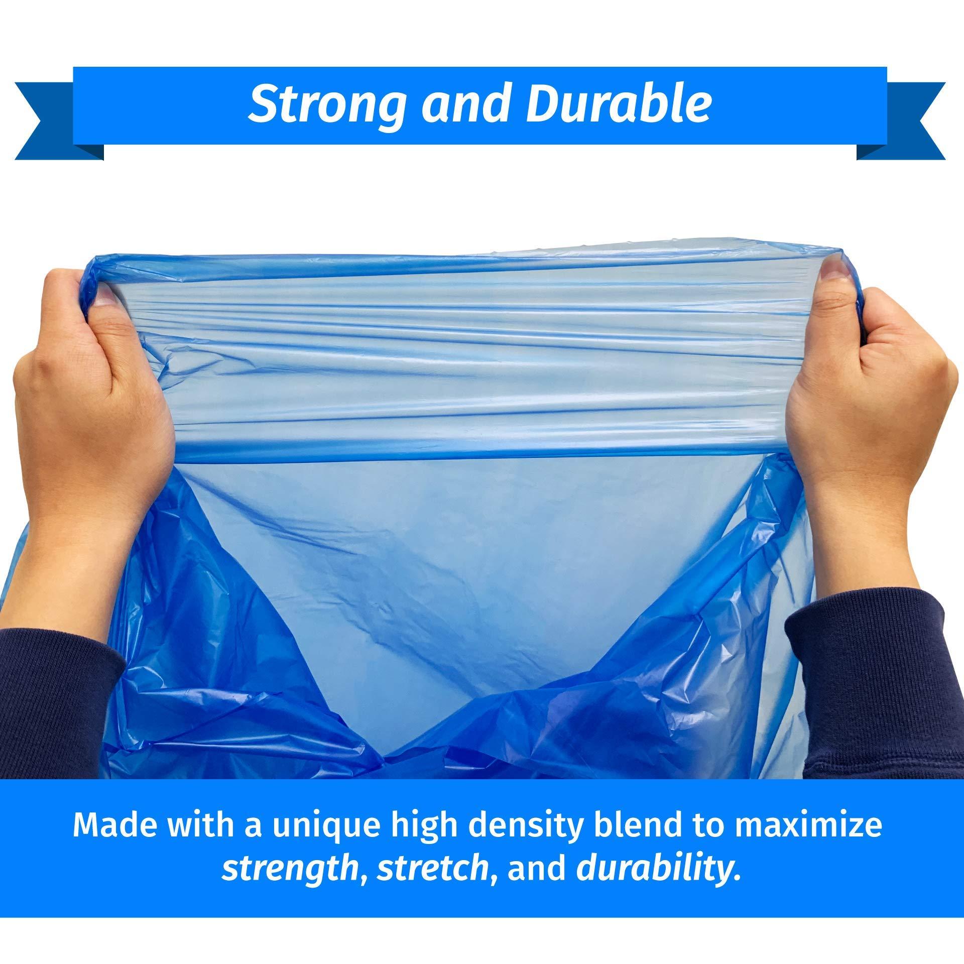 Reli. SuperValue 33 Gallon Recycling Bags (120 Count) Made in the USA - Blue Trash Bags, 30-33 Gallon | Recycling, Garbage | 33Gal with 30Gal - 35Gal Capacity - Image 5