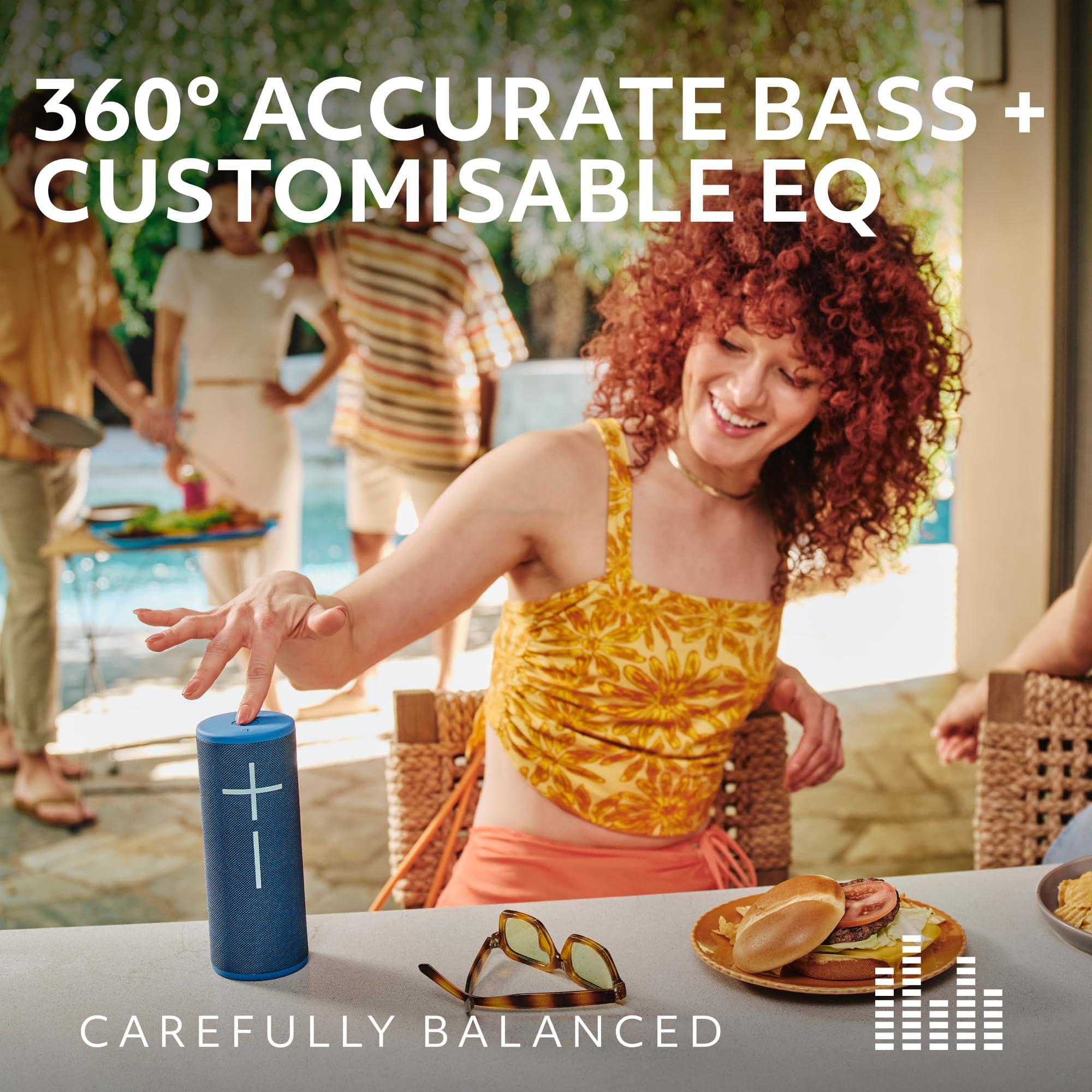 Ultimate Ears Boom 4 Portable Waterproof Bluetooth Speaker with 360-Degree Immersive Sound, Outdoor Floating Speaker, 15-Hour Battery, 147ft Range - Black - Image 2